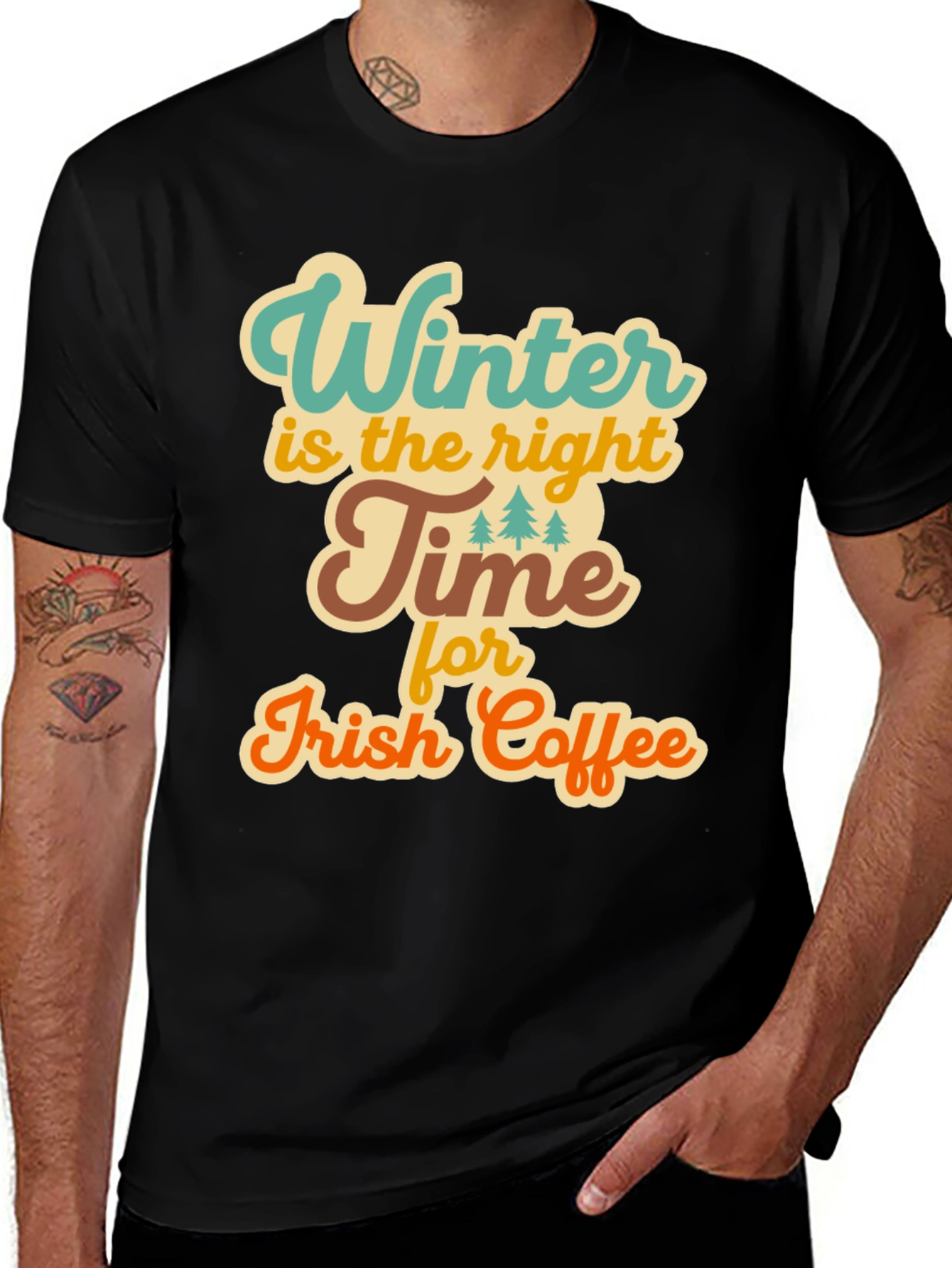 Winter Irish Coffee T-Shirt - Cozy Season Apparel