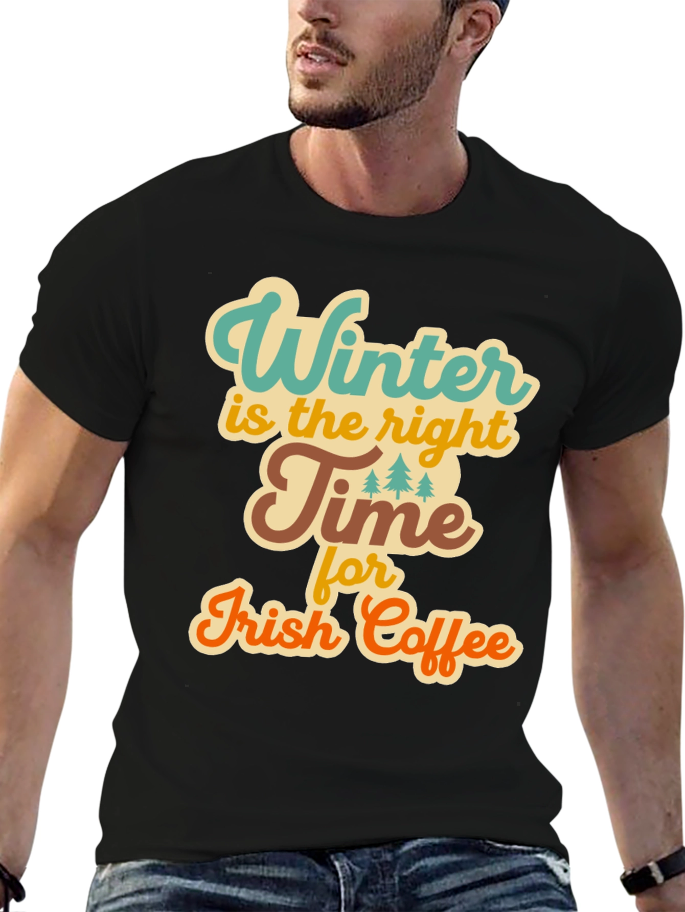 Winter Irish Coffee T-Shirt - Cozy Season Apparel