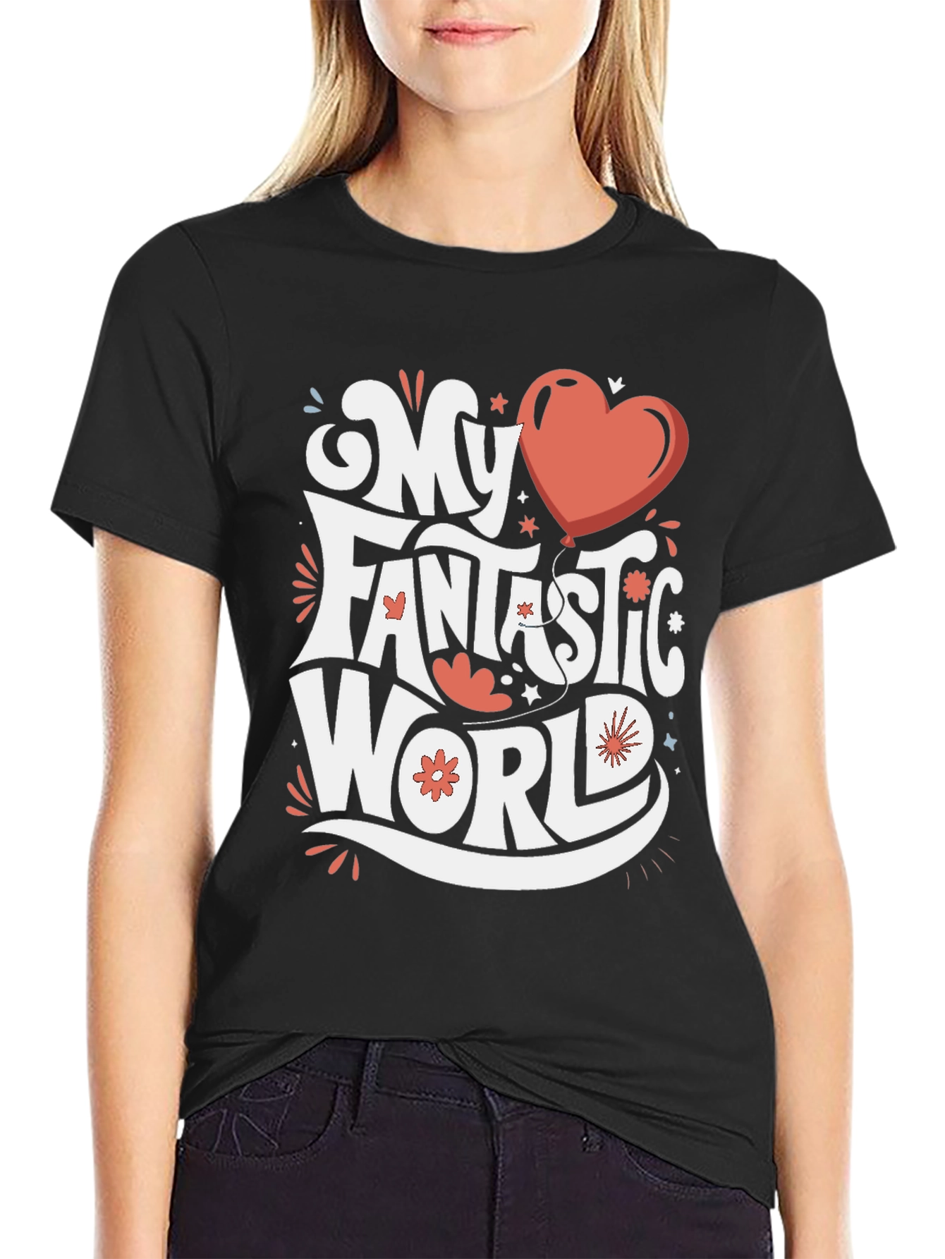 My Fantastic World Graphic Tee - Black