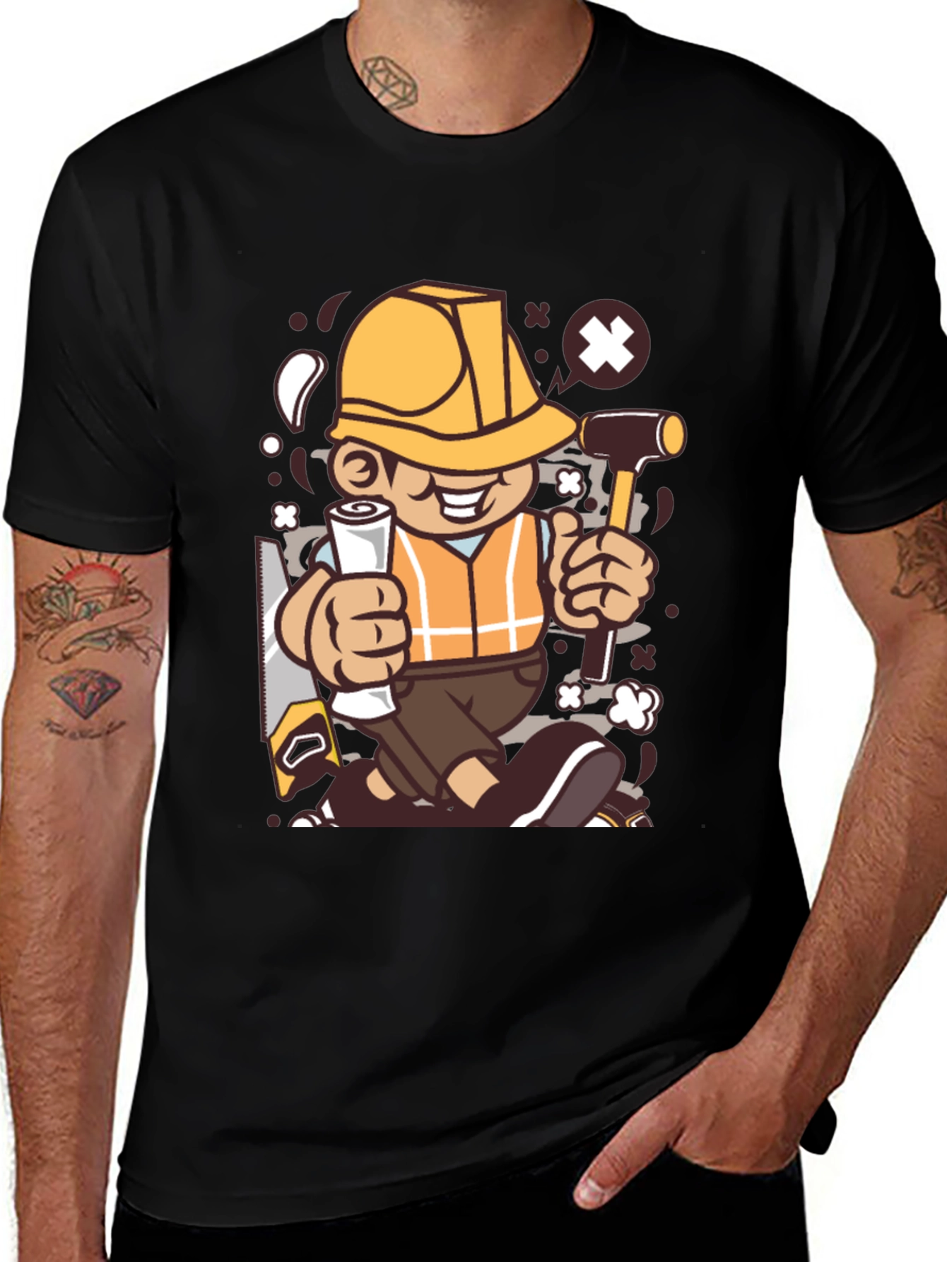 Cartoon Builder T-Shirt