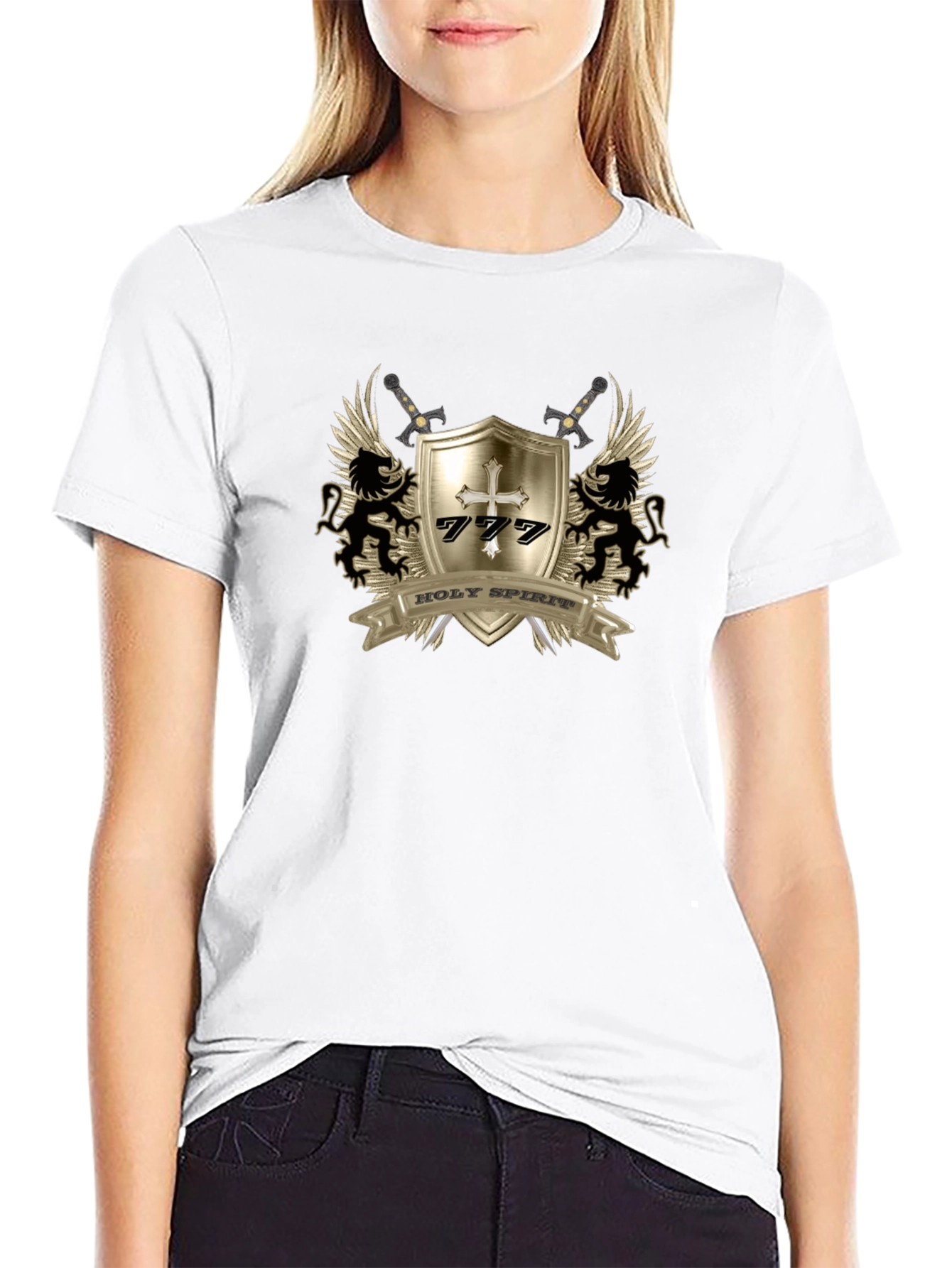Holy Spirit Crest T-Shirt - Black