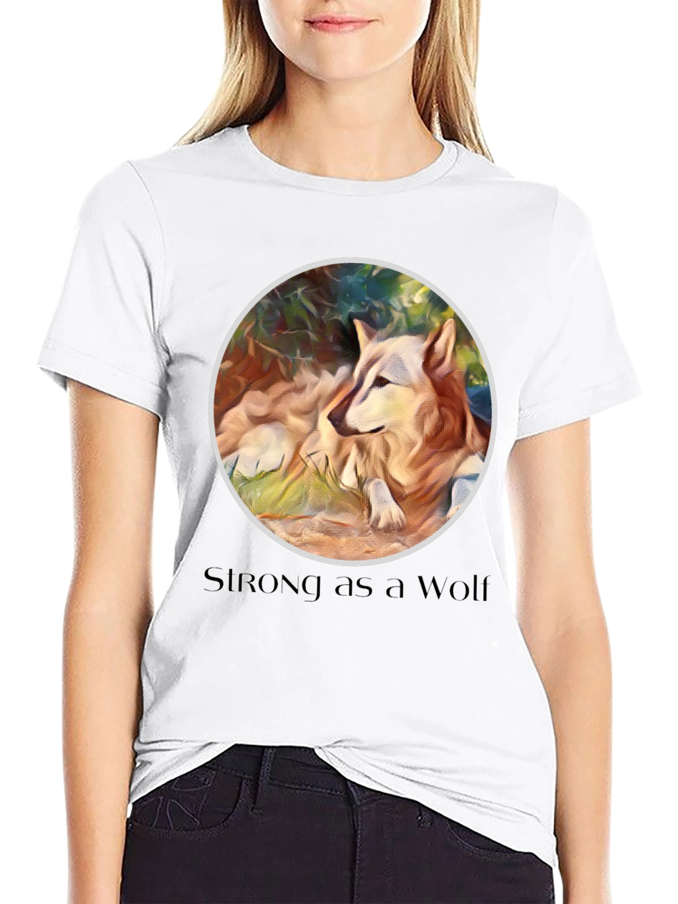 Strong as a Wolf Graphic Tee