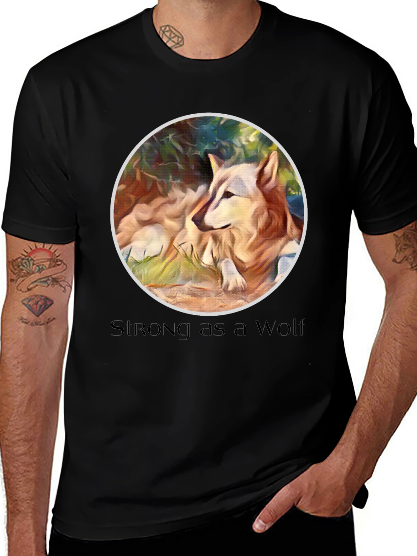 Strong as a Wolf Graphic Tee