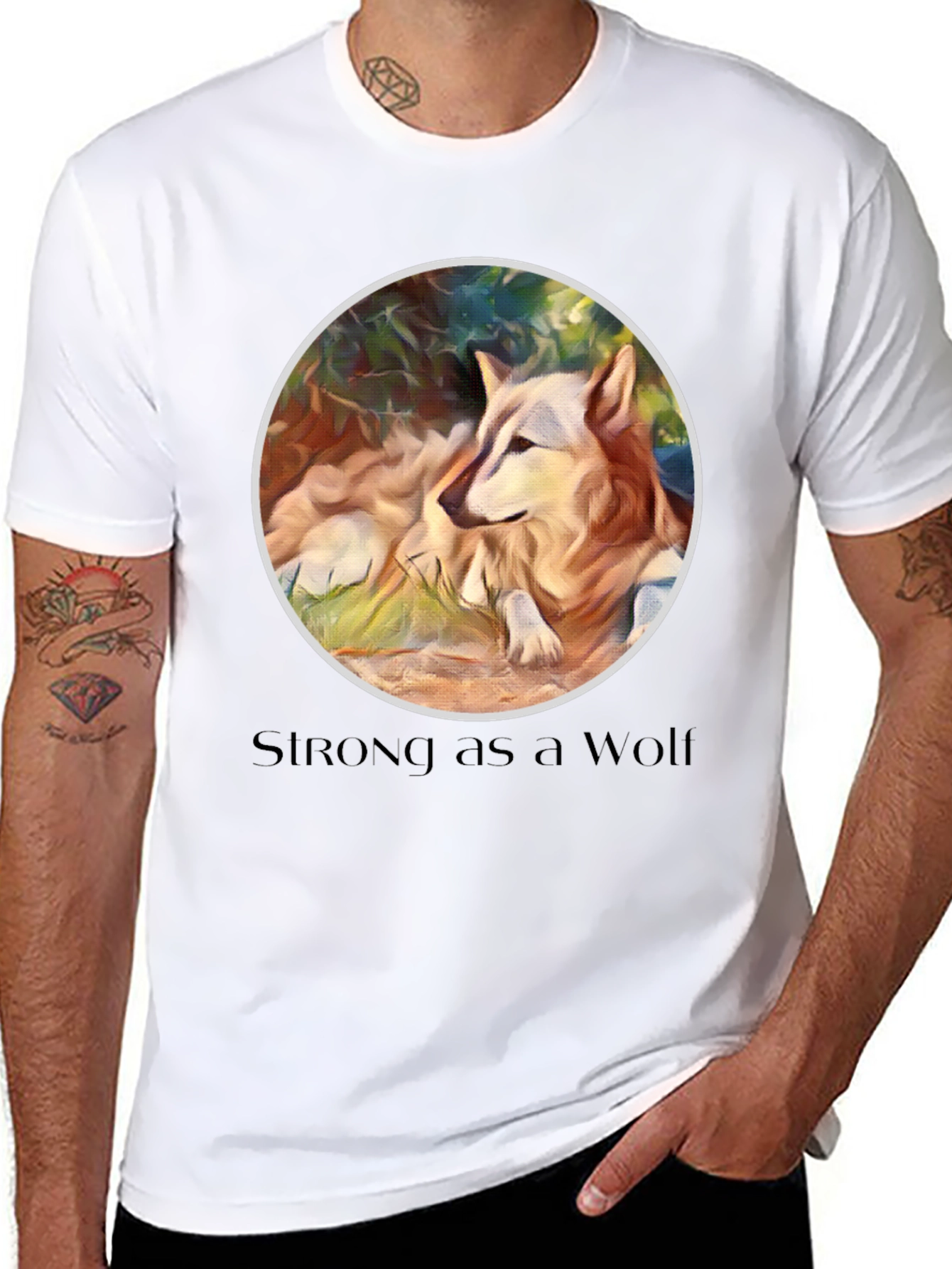 Strong as a Wolf Graphic Tee
