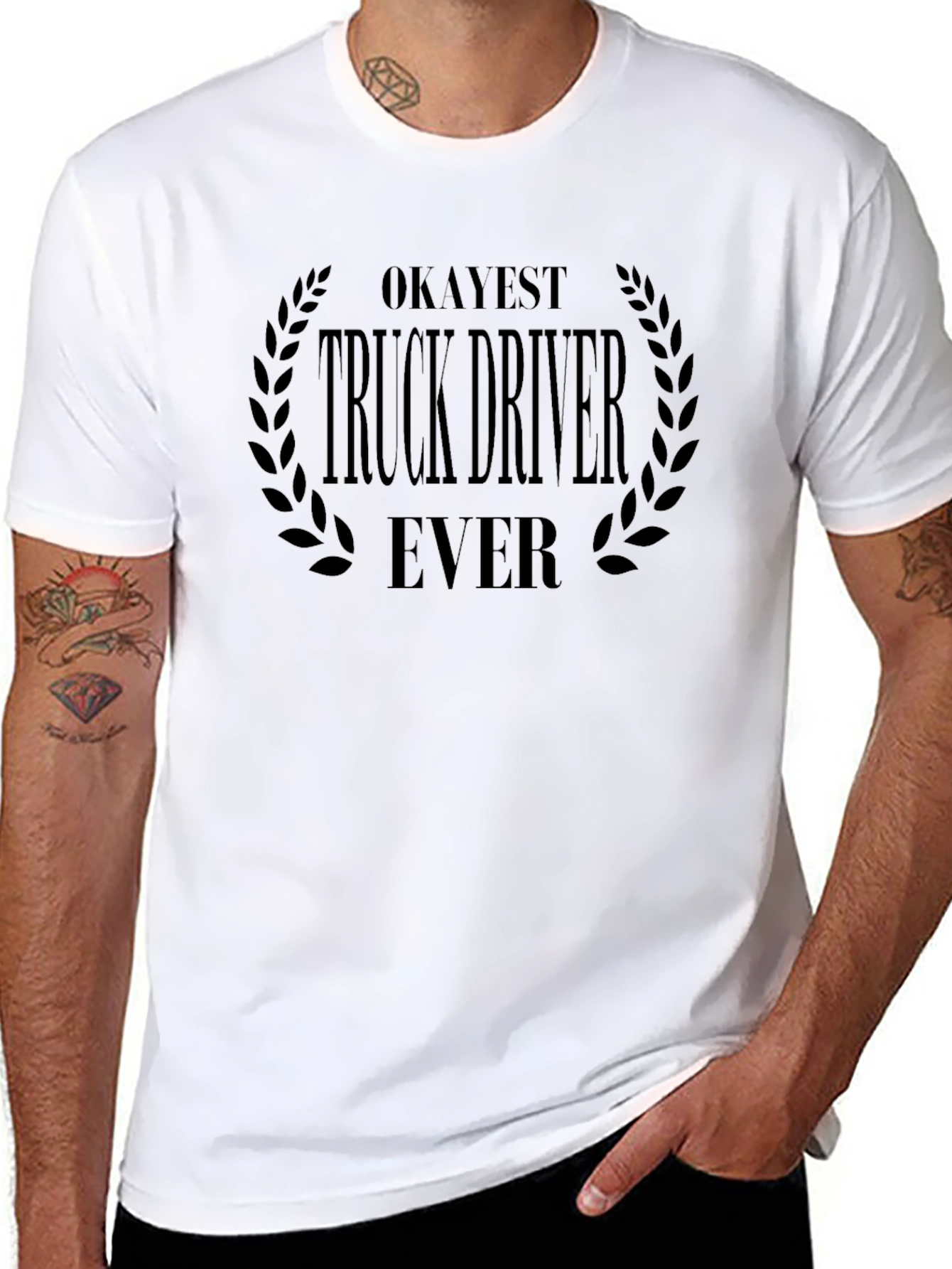 Okayest Truck Driver Ever - Novelty T-Shirt