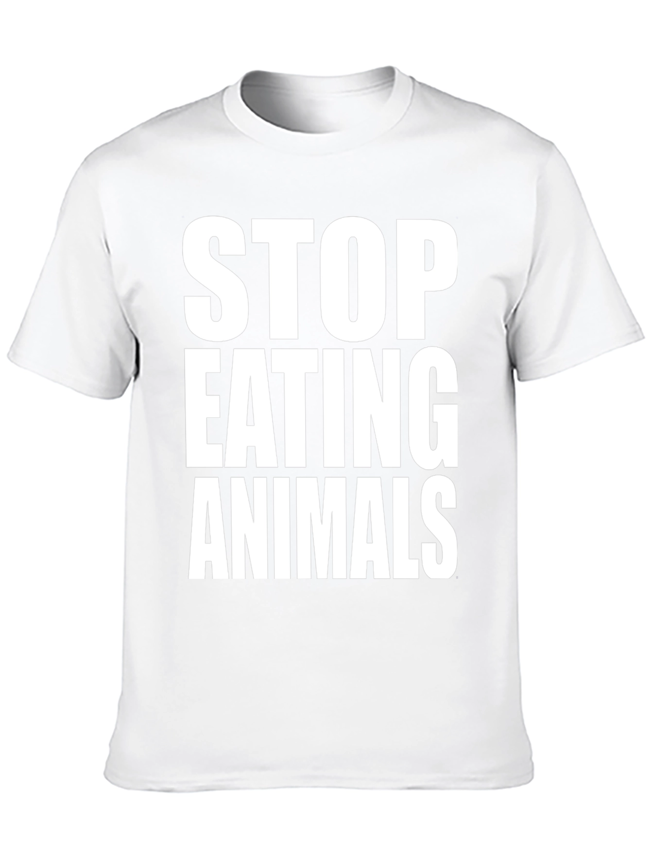 Vegan T-Shirt: Stop Eating Animals - Black