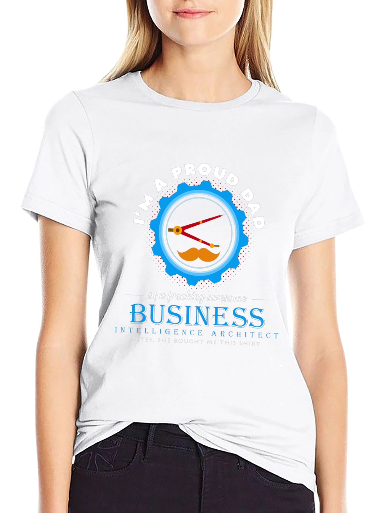 Proud Dad Business Architect Graphic T-Shirt
