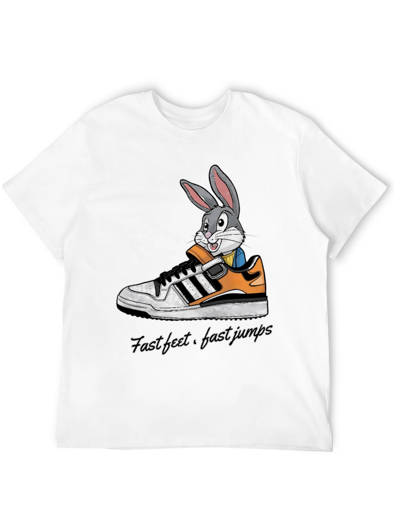 Cartoon Bunny in Sneaker T-Shirt