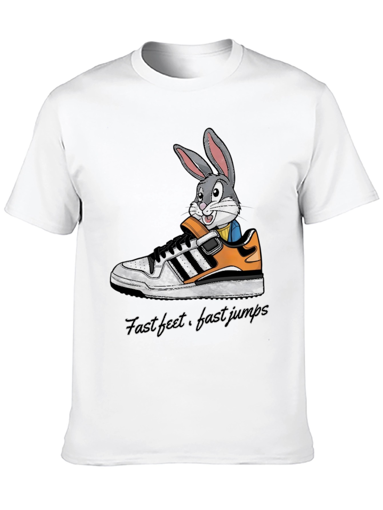 Cartoon Bunny in Sneaker T-Shirt