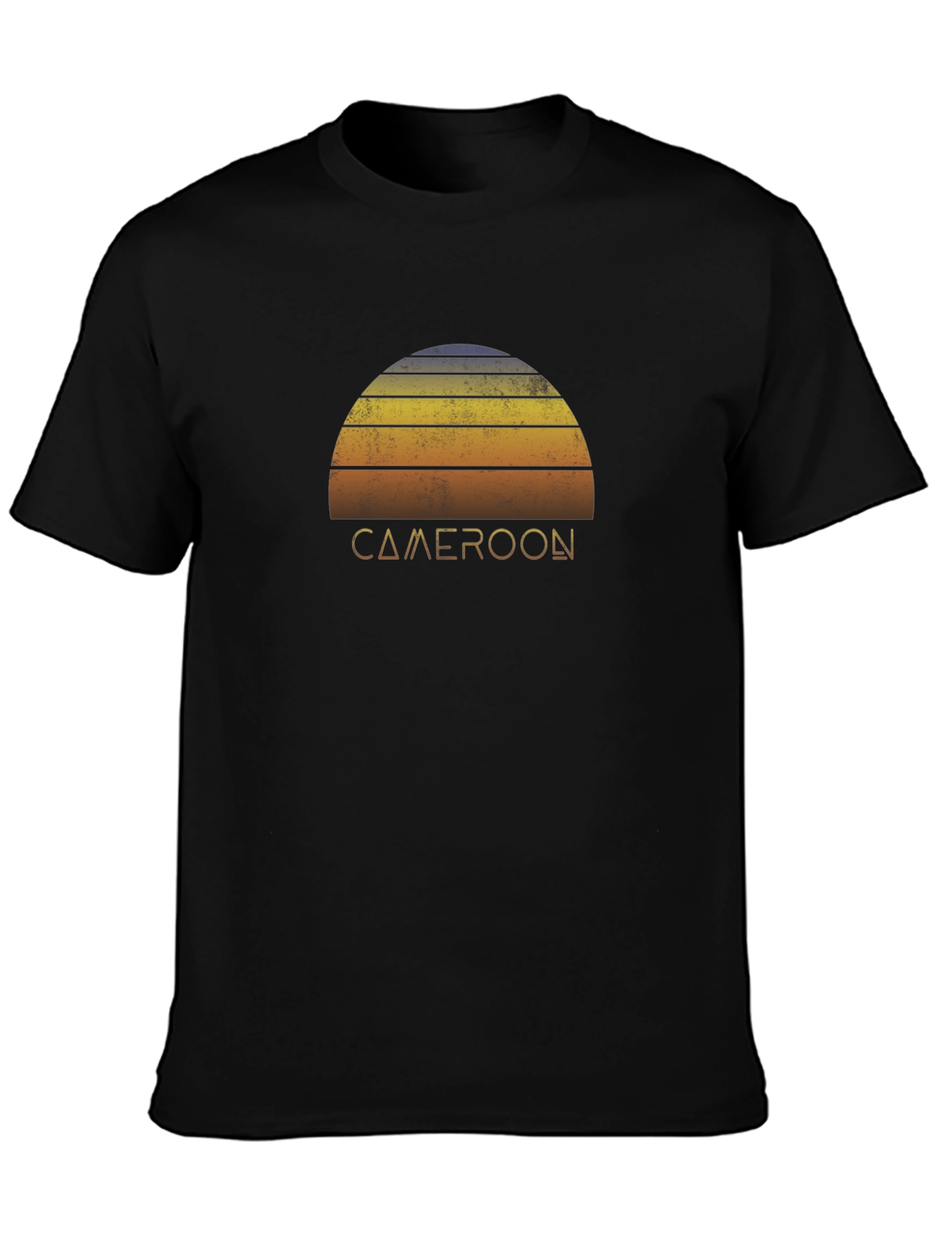 Cameroon Retro Sunset T-Shirt - Classic Fit