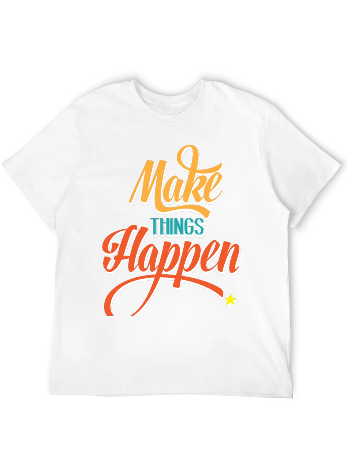 Make Things Happen Graphic Tee - Black T-Shirt