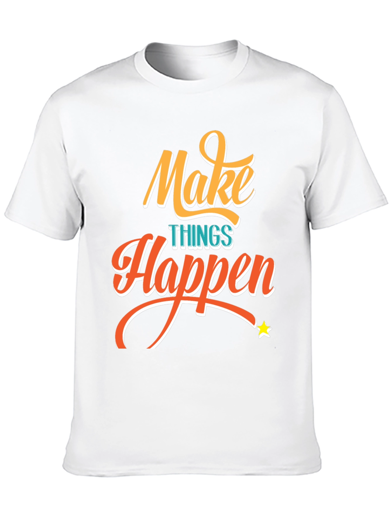 Make Things Happen Graphic Tee - Black T-Shirt