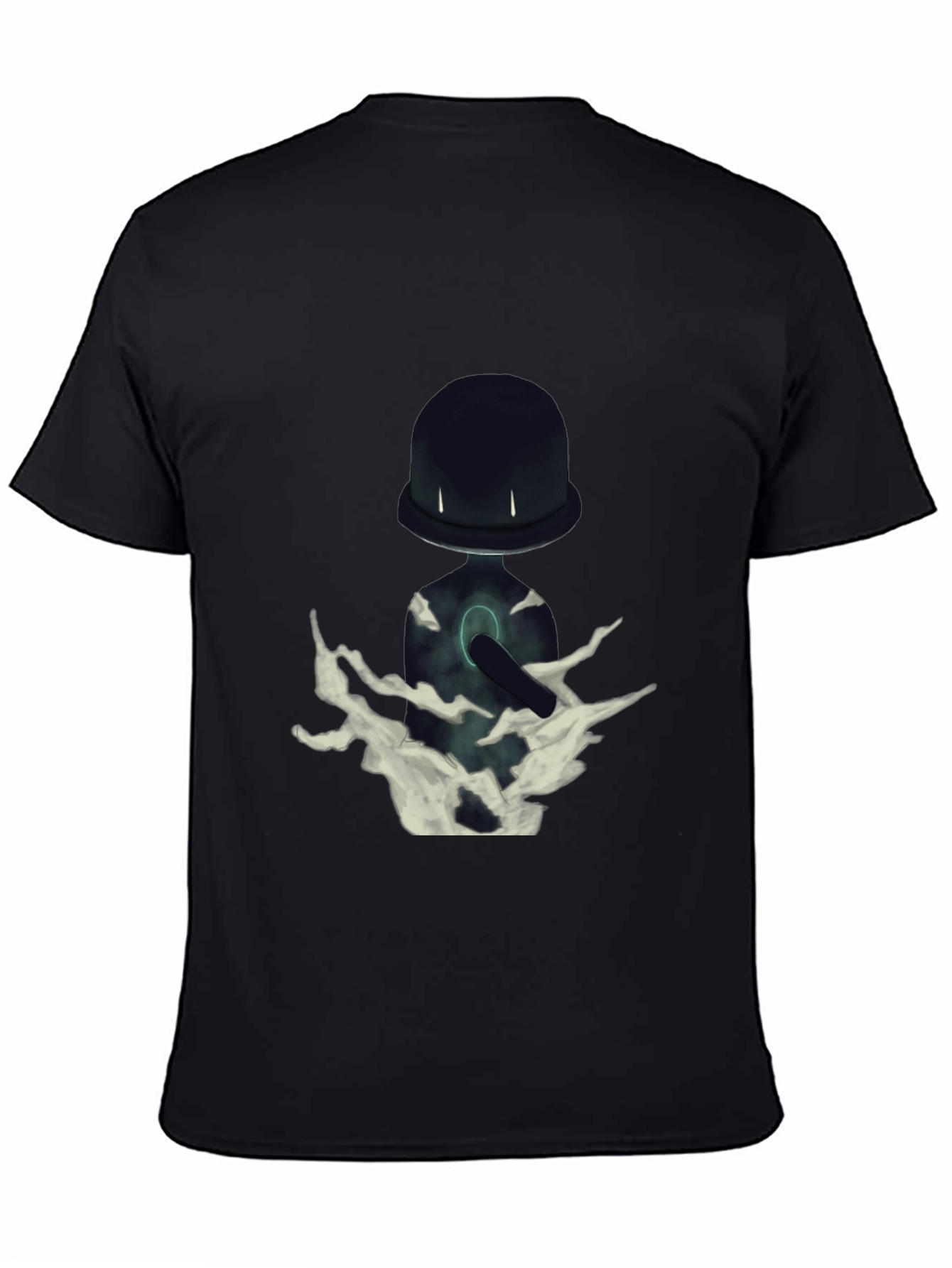 Mystery Character Graphic Black T-Shirt