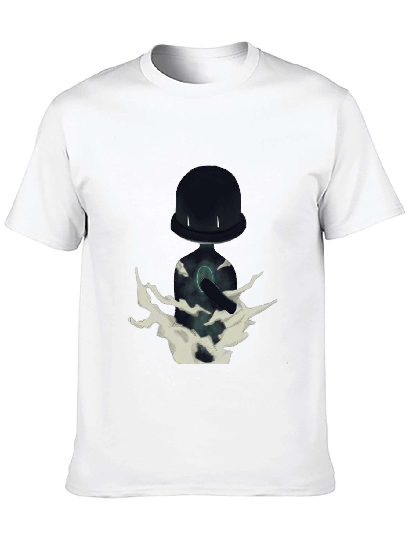 Mystery Character Graphic Black T-Shirt