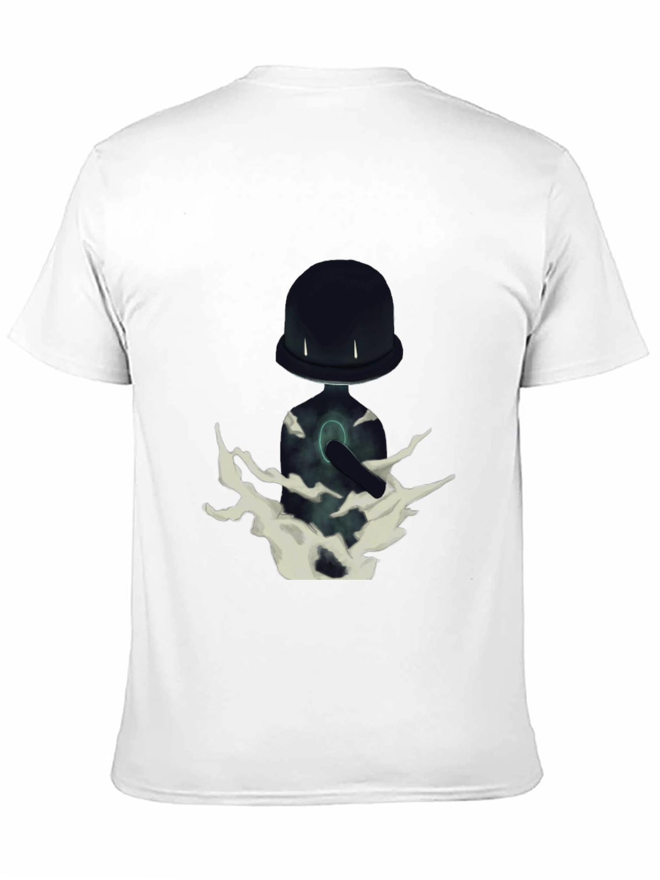 Mystery Character Graphic Black T-Shirt