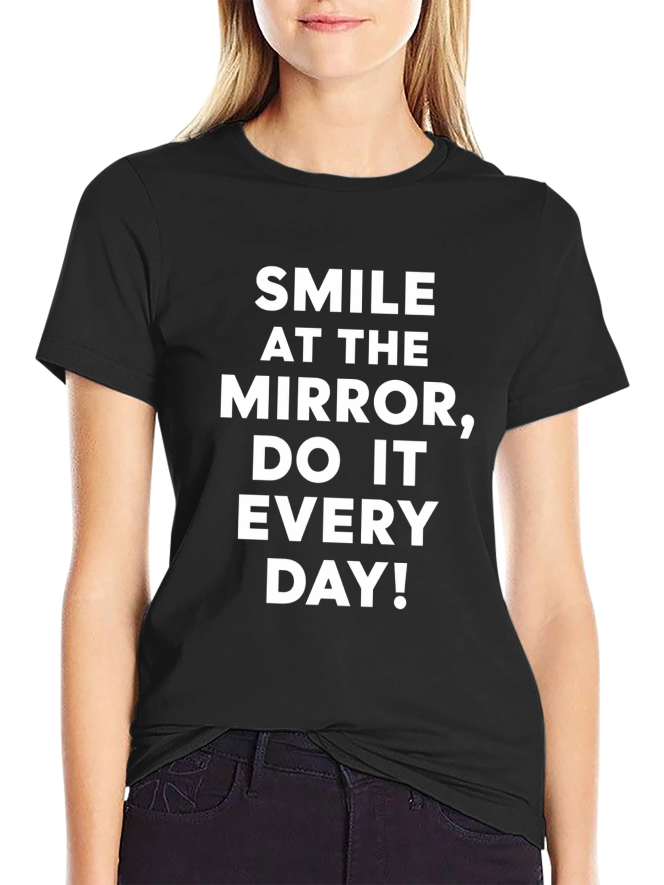 Smile at the Mirror Mens Graphic T-Shirt