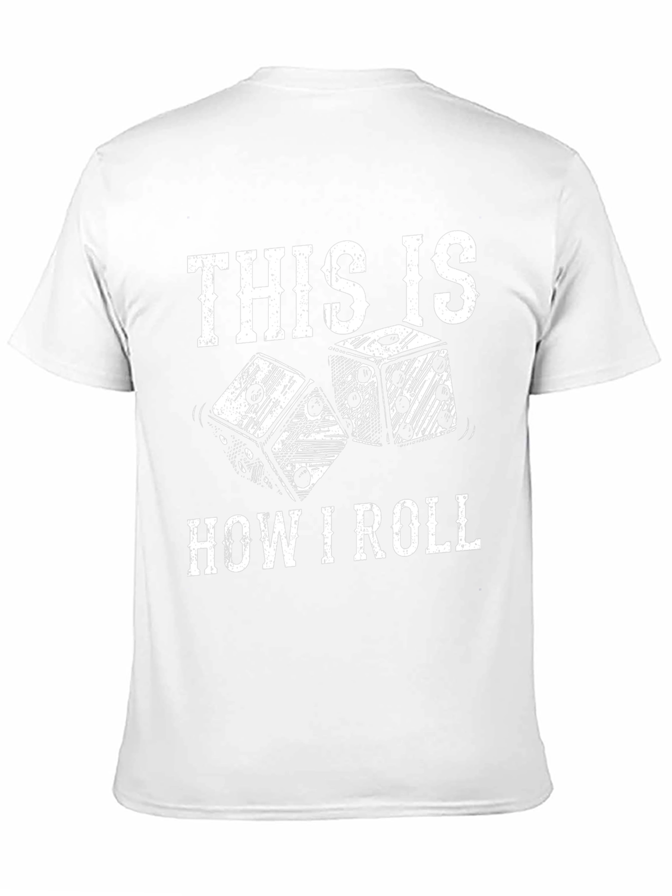 This Is How I Roll Dice T-Shirt - Black