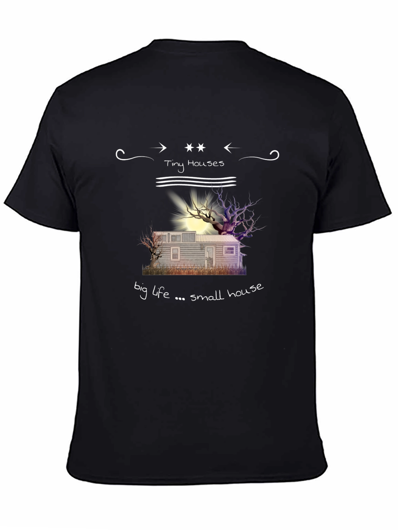 Tiny Houses Big Life Graphic T-Shirt