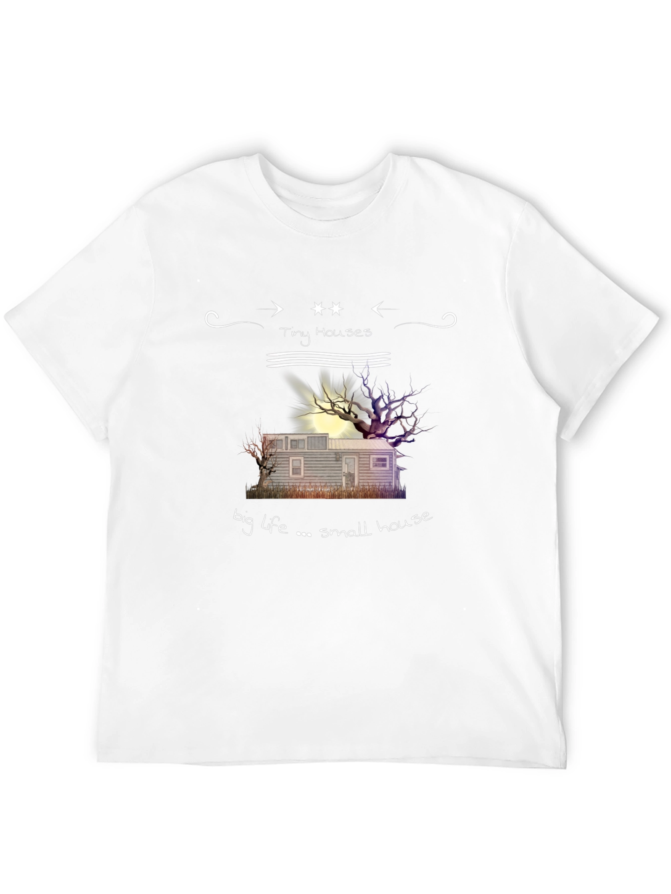Tiny Houses Big Life Graphic T-Shirt