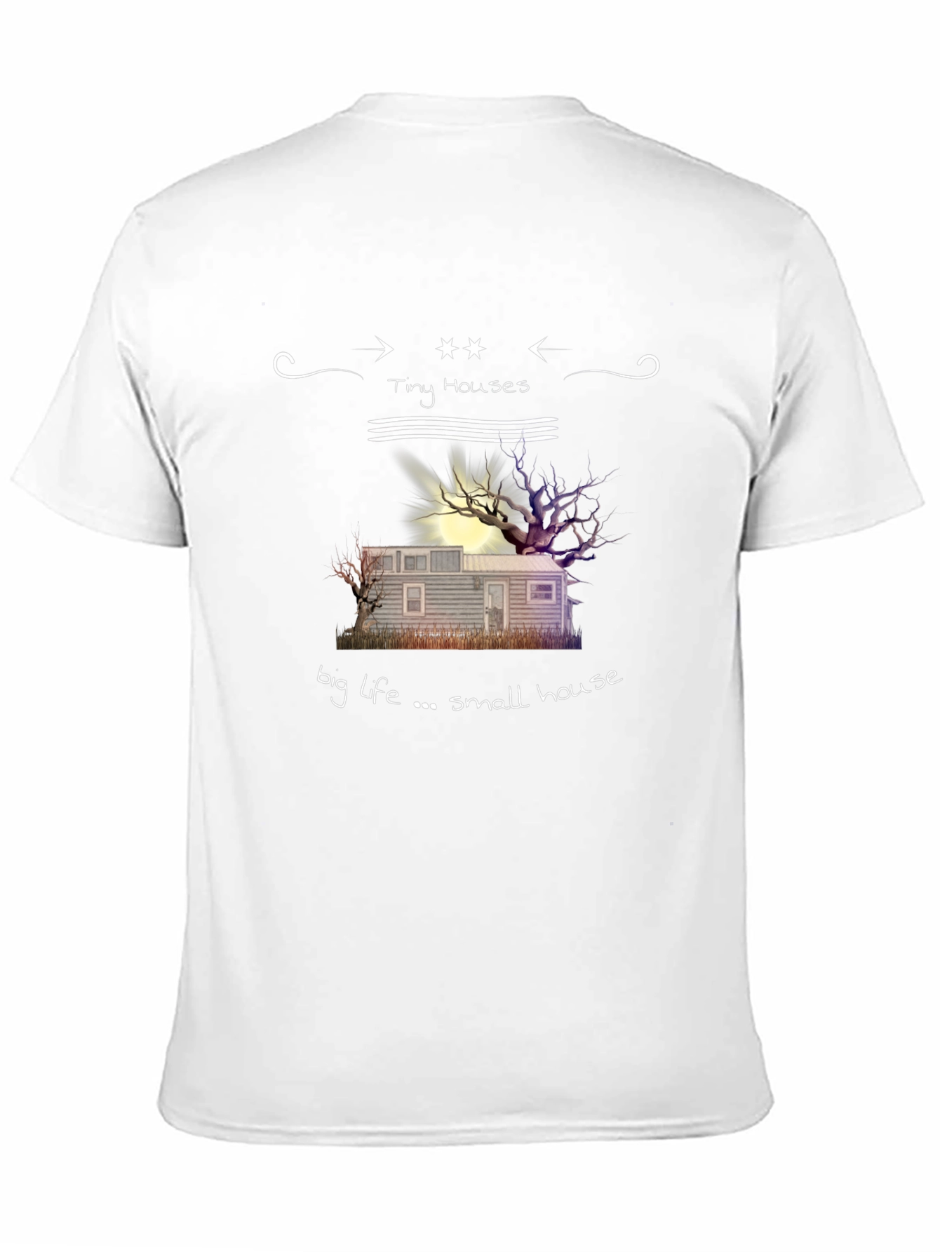 Tiny Houses Big Life Graphic T-Shirt