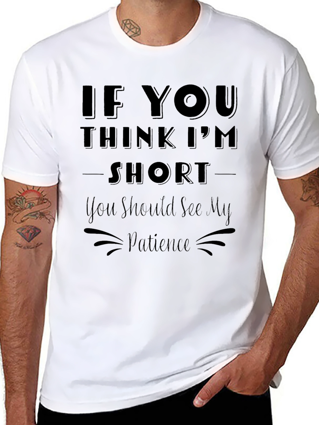 Funny Short Patience Graphic Tee