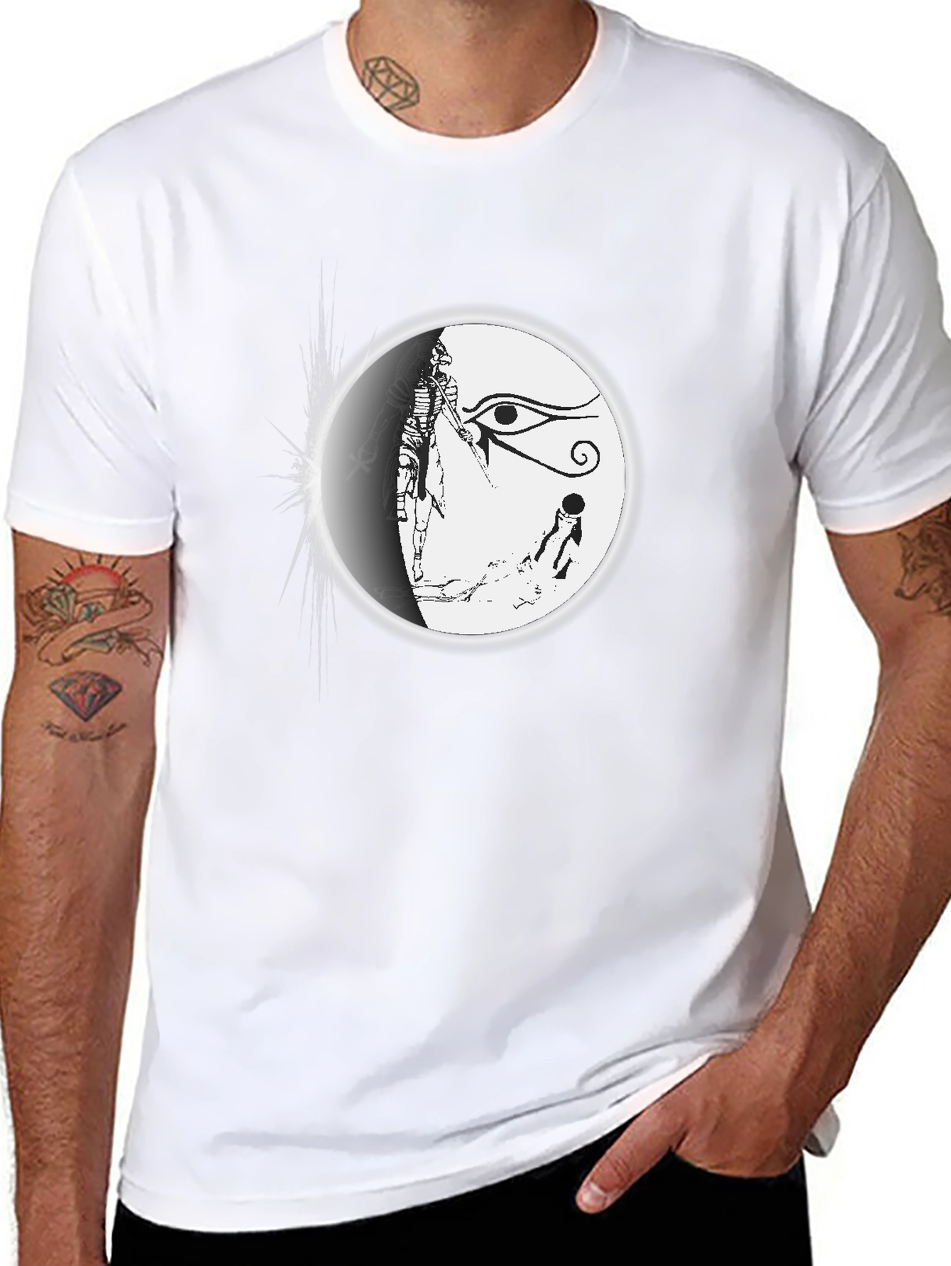 Egyptian Eye T-Shirt - Black Graphic Tee