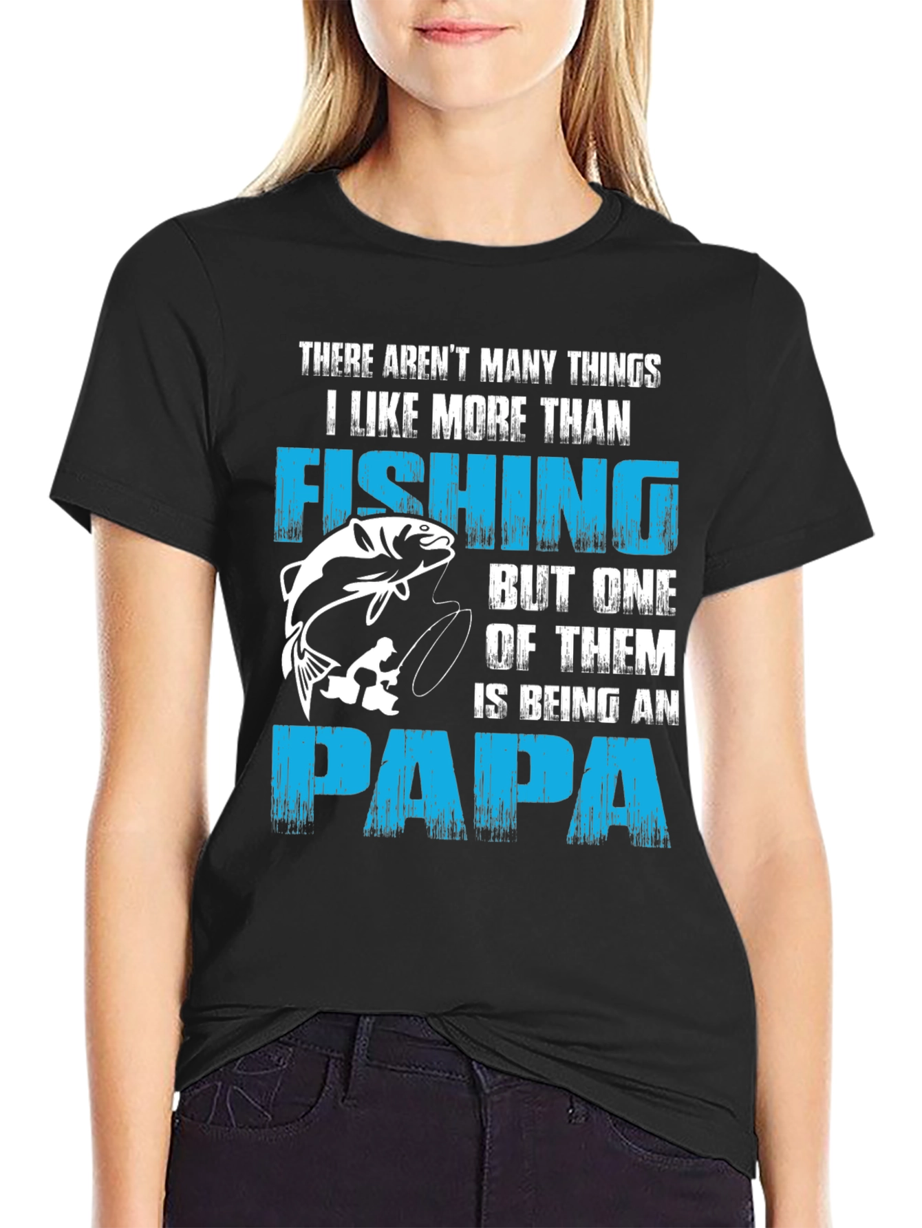 Fishing Papa T-Shirt -  Fathers Day Gift