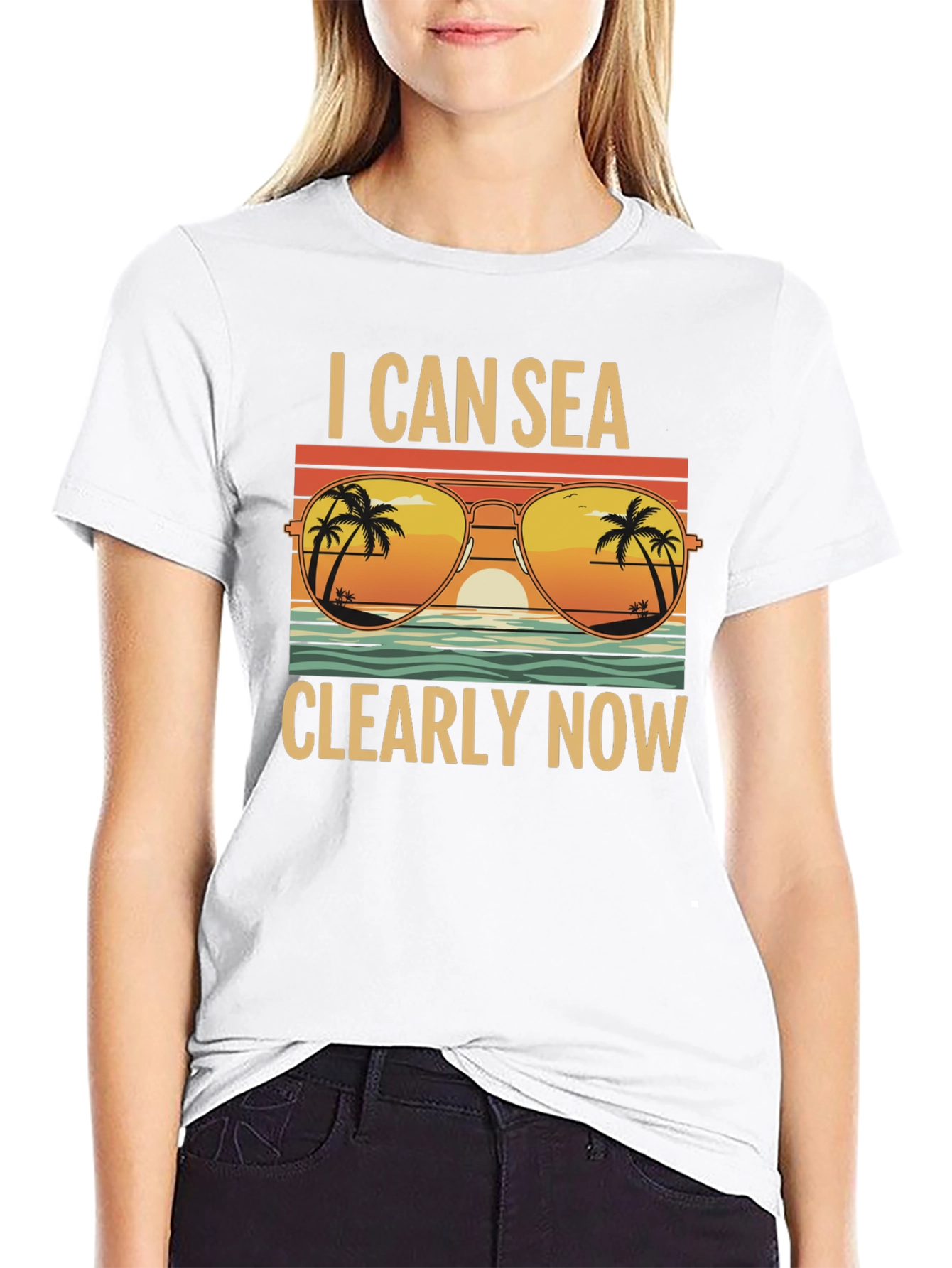 I Can Sea Clearly Now T-Shirt: Coastal Vibes Tee