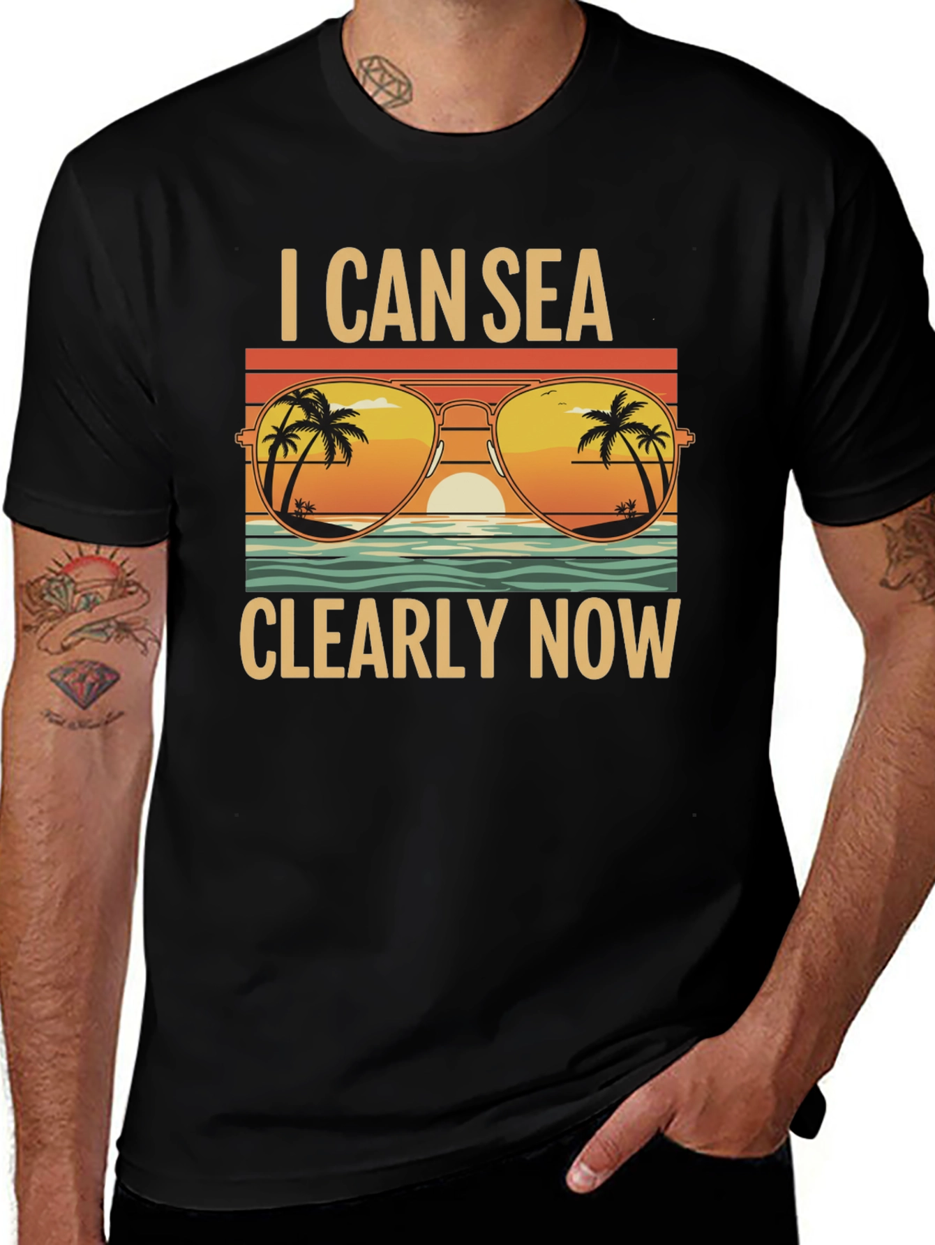 I Can Sea Clearly Now T-Shirt: Coastal Vibes Tee