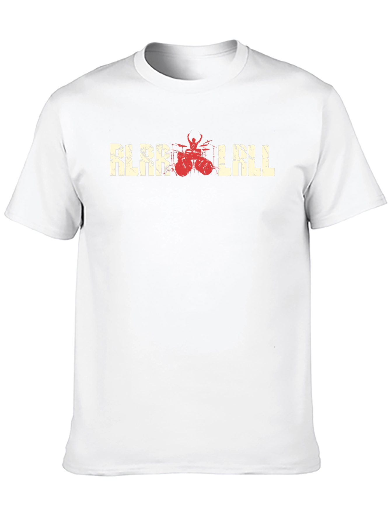KLAR LALL Black T-Shirt with Drummer Graphic