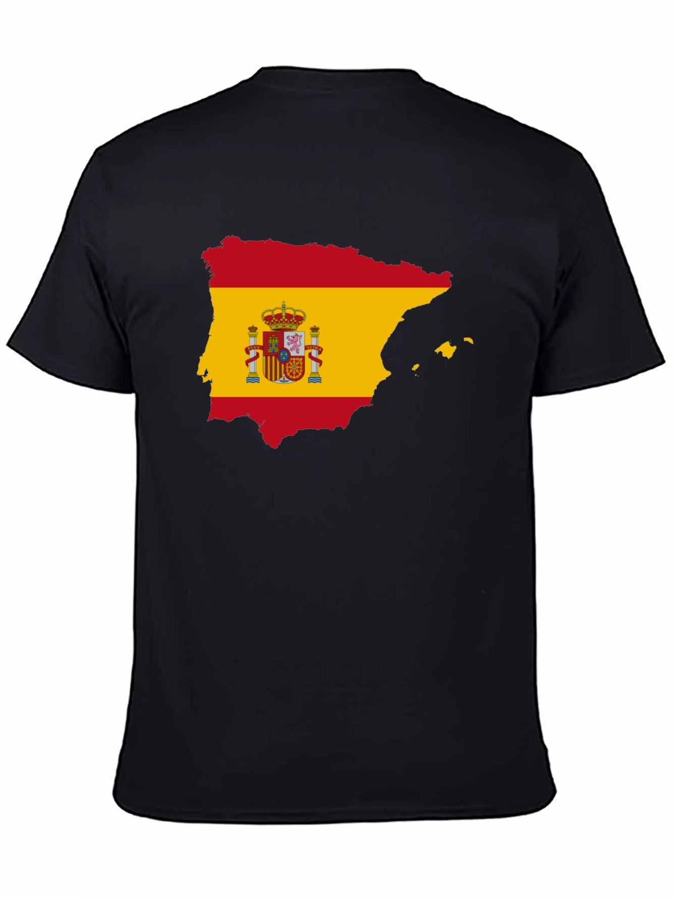 Spain Flag Map Graphic T-Shirt