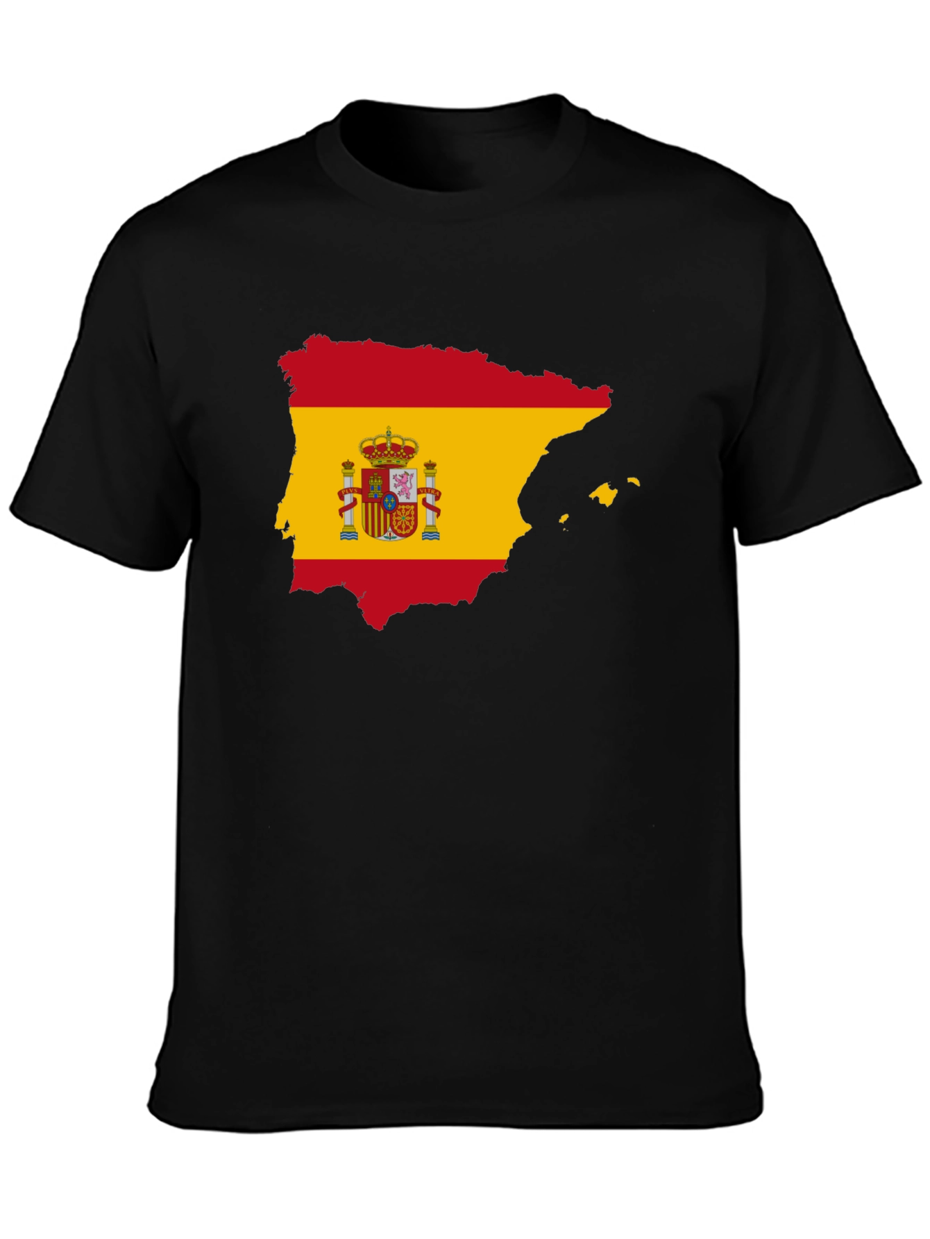 Spain Flag Map Graphic T-Shirt