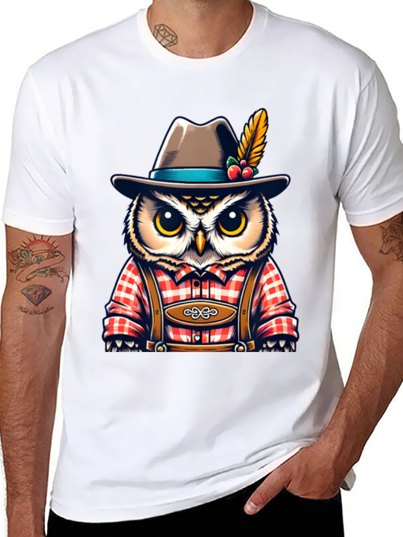 Owl Oktoberfest T-Shirt - Bavarian Style