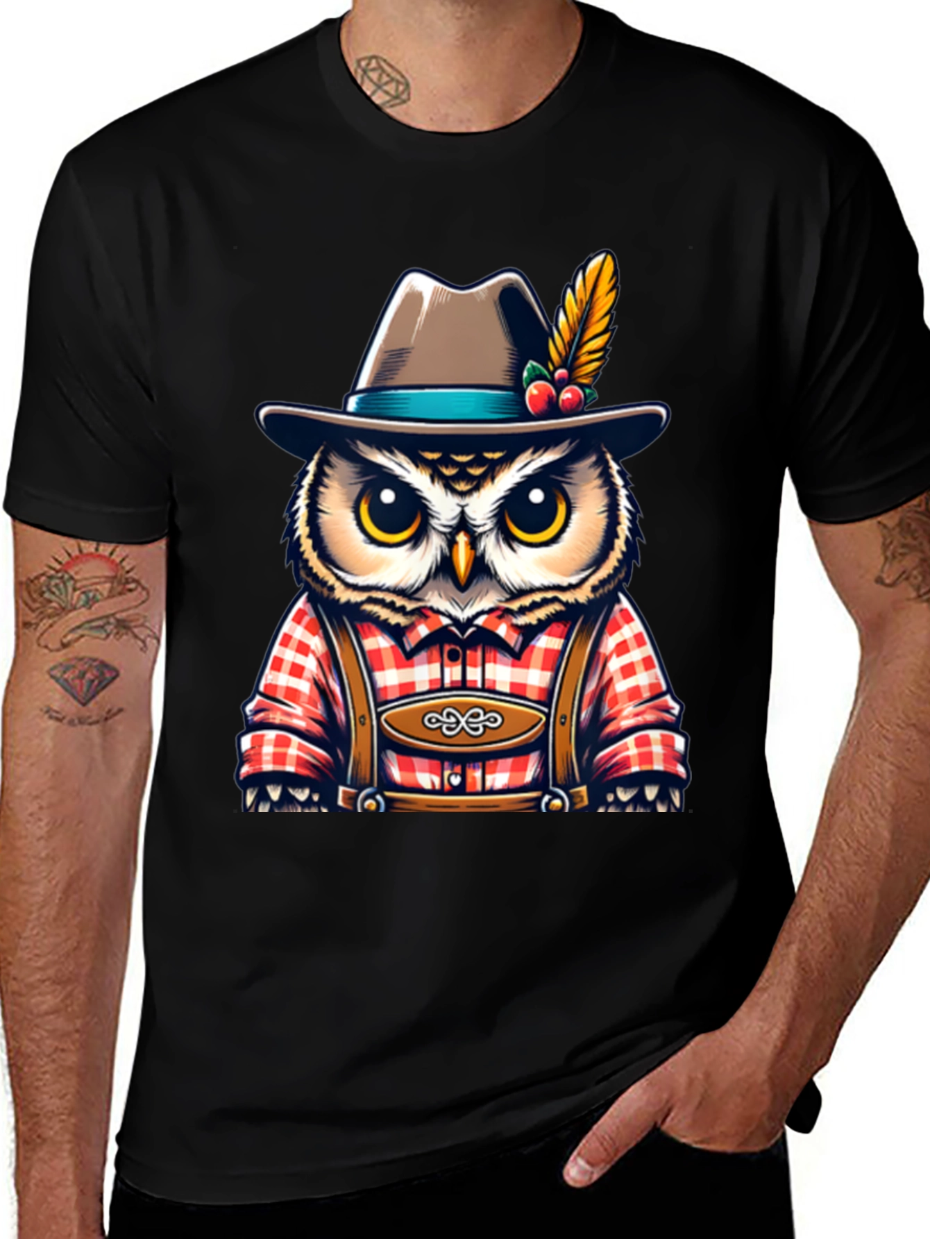 Owl Oktoberfest T-Shirt - Bavarian Style