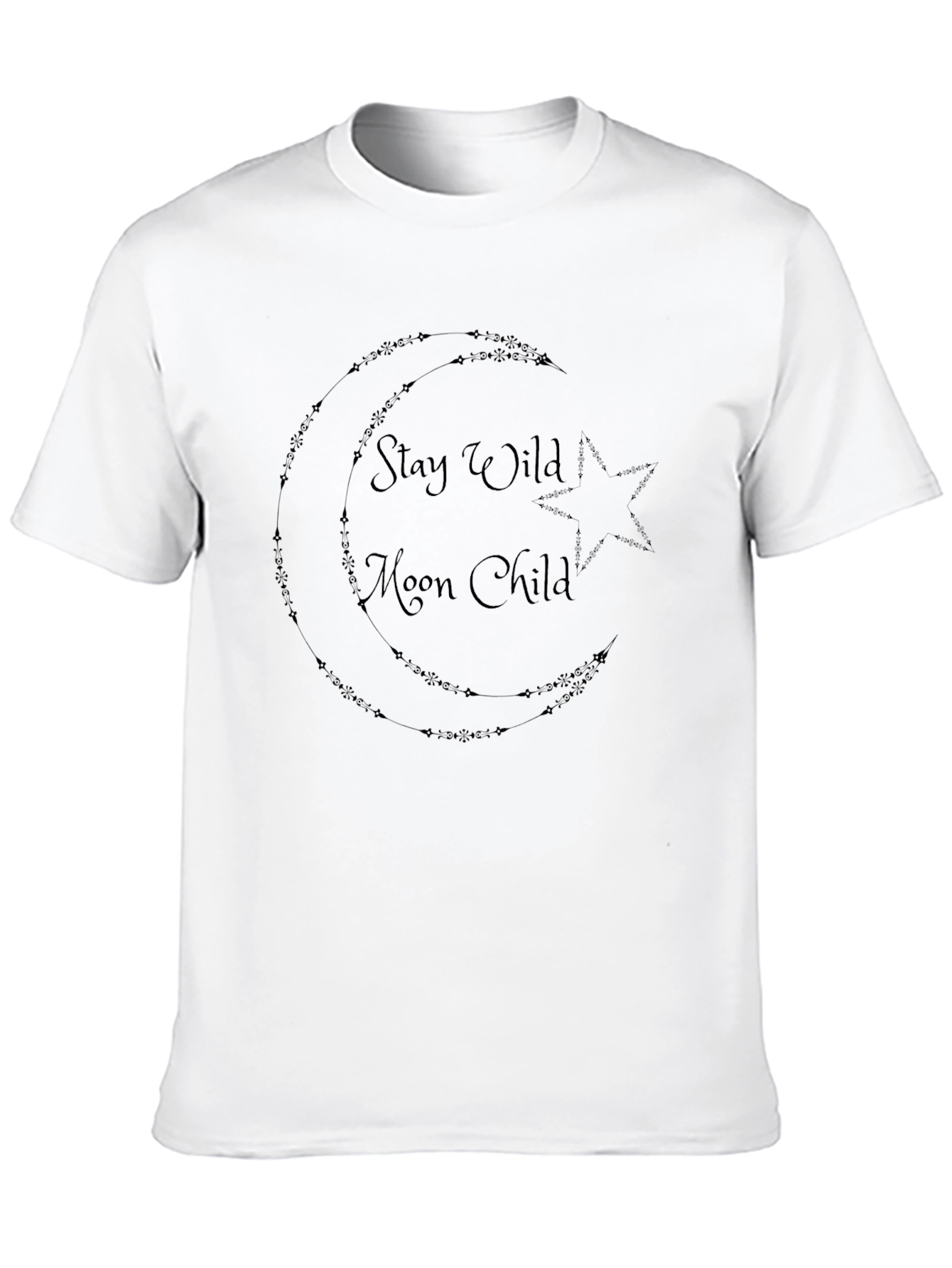 Stay Wild Moon Child Graphic Tee - Black