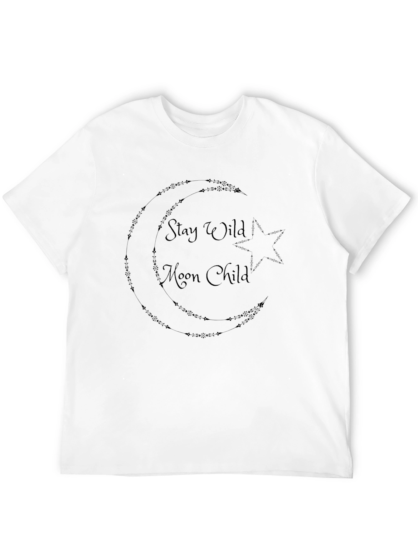 Stay Wild Moon Child Graphic Tee - Black