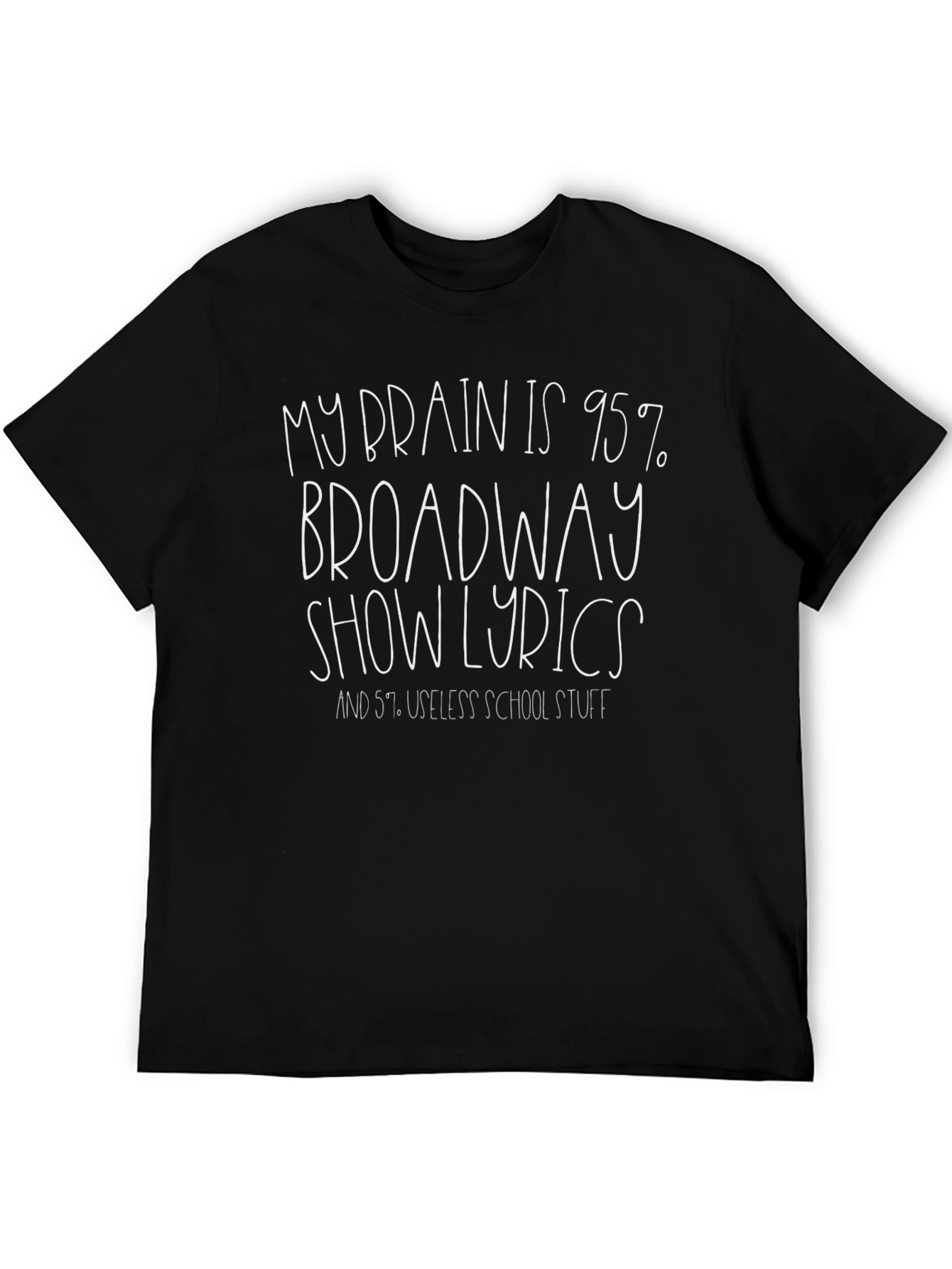 Broadway Show Lyrics T-Shirt Funny Theatre Nerd Tee