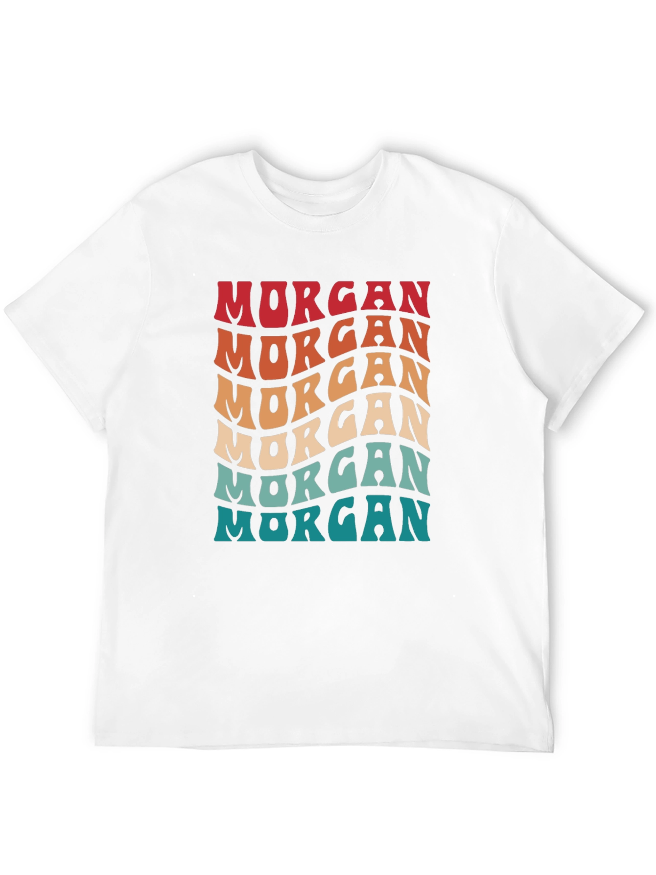 Retro Morgan T-Shirt - Wavy Text Design