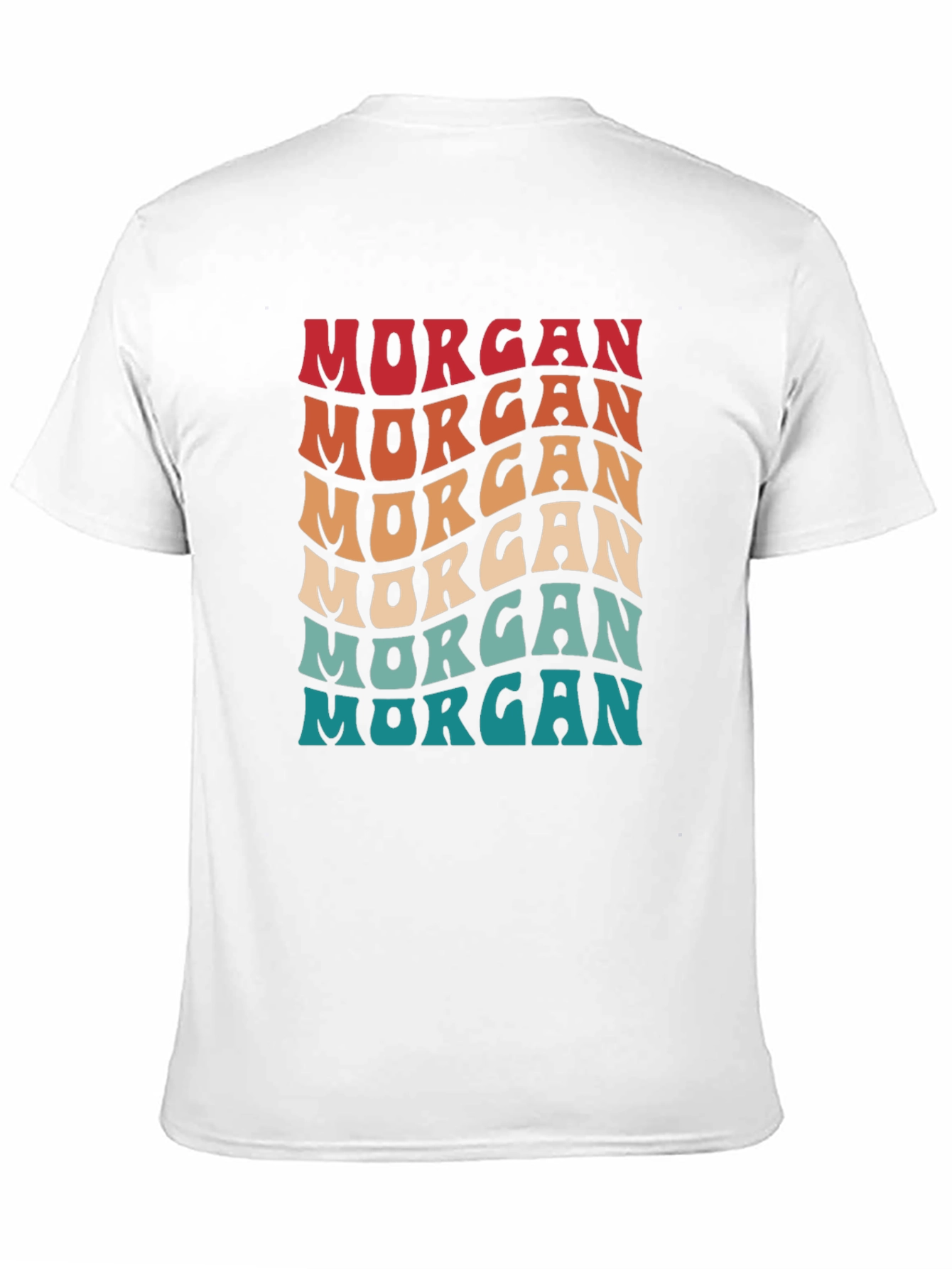 Retro Morgan T-Shirt - Wavy Text Design
