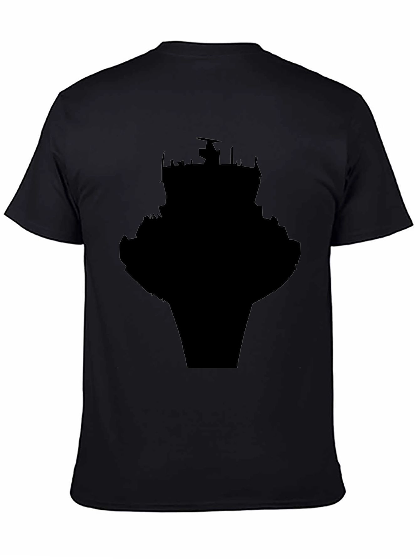 Black Silhouette Graphic Tee - Modern Urban Style
