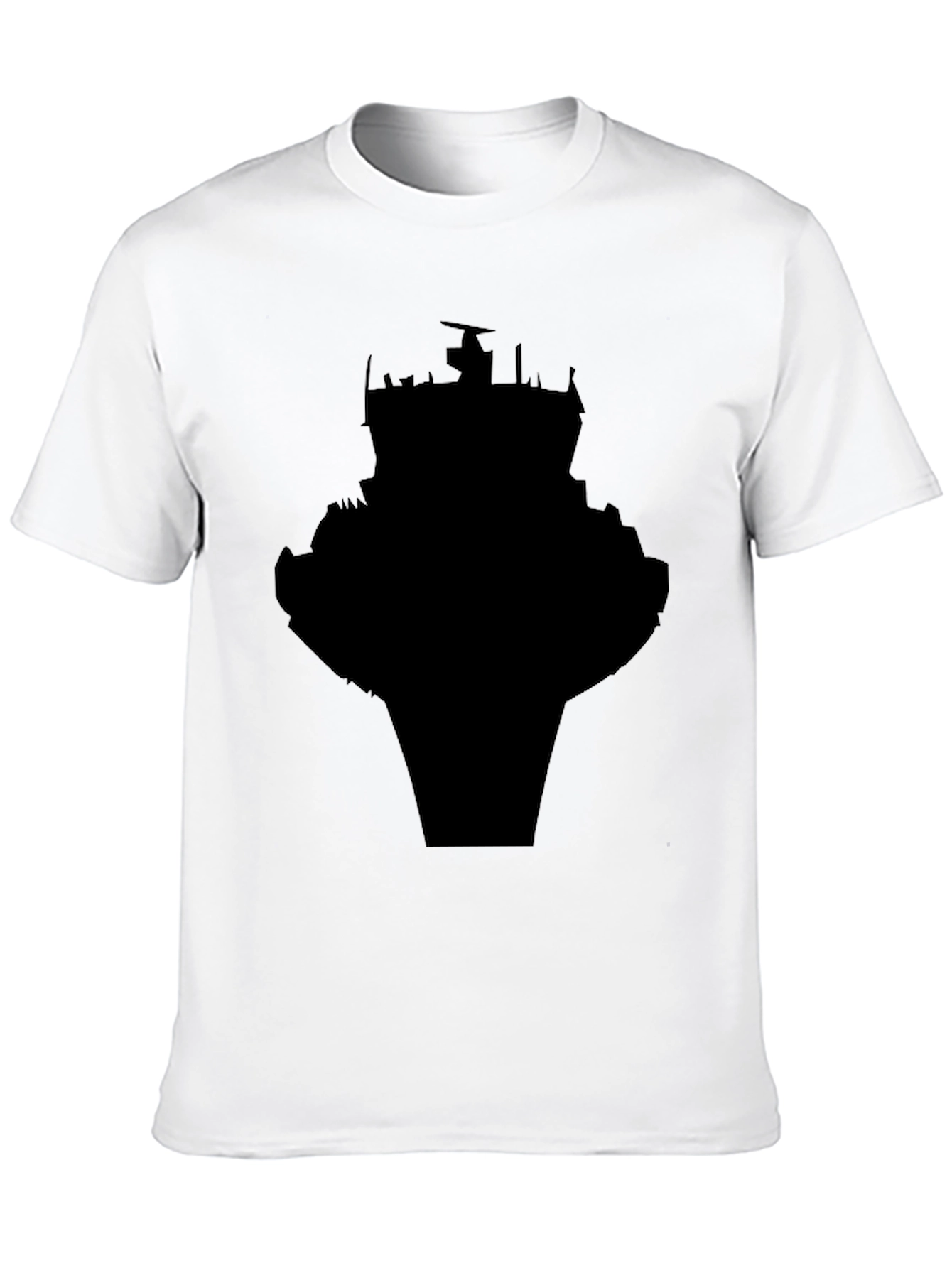 Black Silhouette Graphic Tee - Modern Urban Style