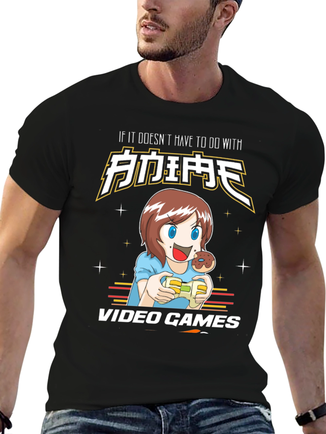 Video Games Anime Graphic T-Shirt