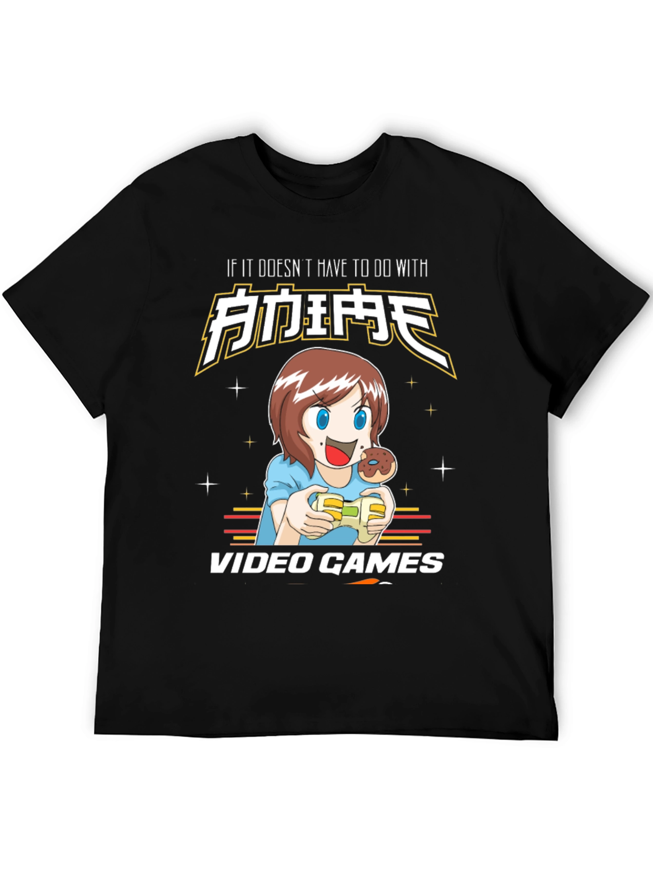 Video Games Anime Graphic T-Shirt