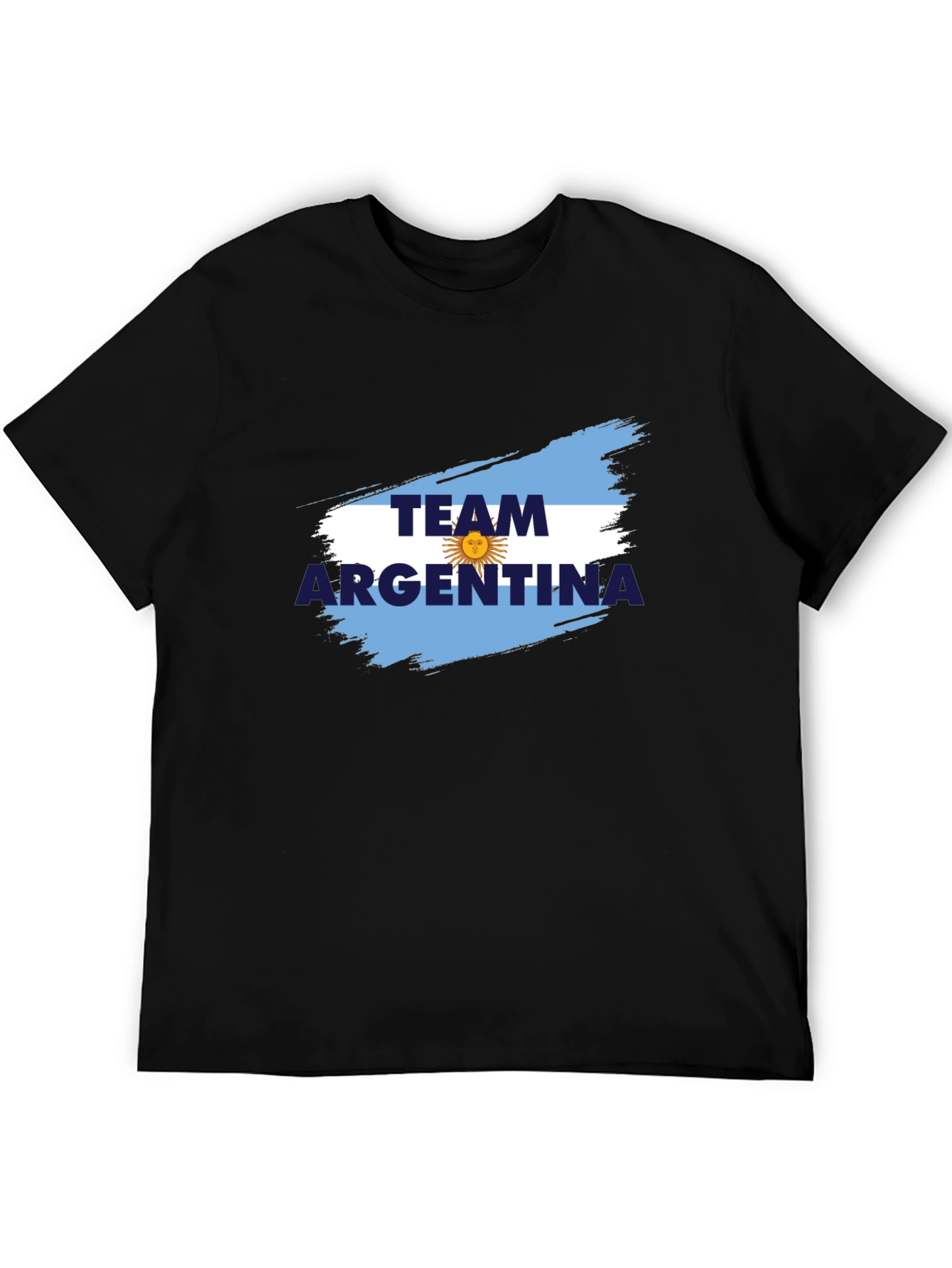 Argentina Team Graphic Black T-Shirt