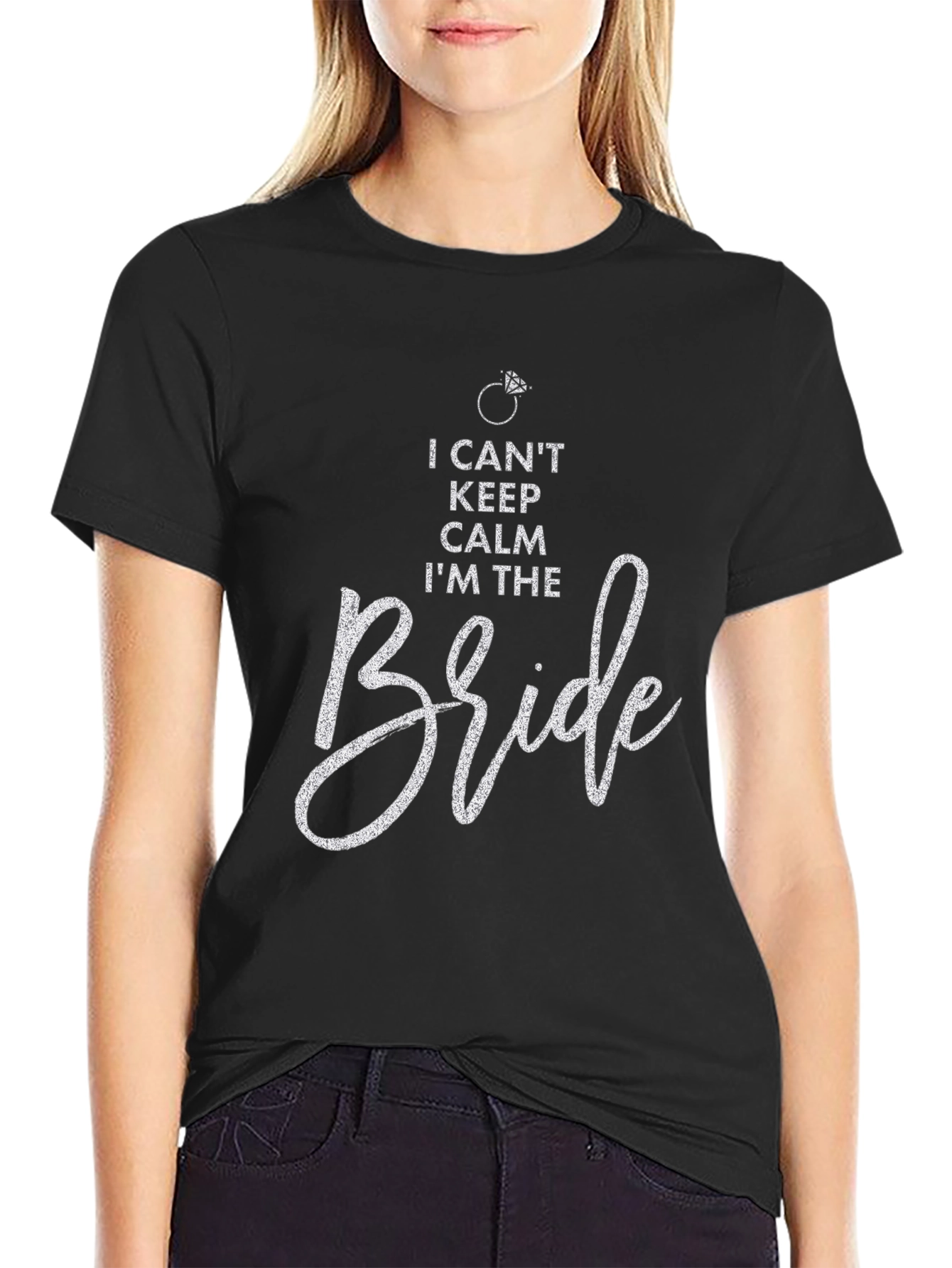 I Cant Keep Calm Im the Bride Black T-Shirt