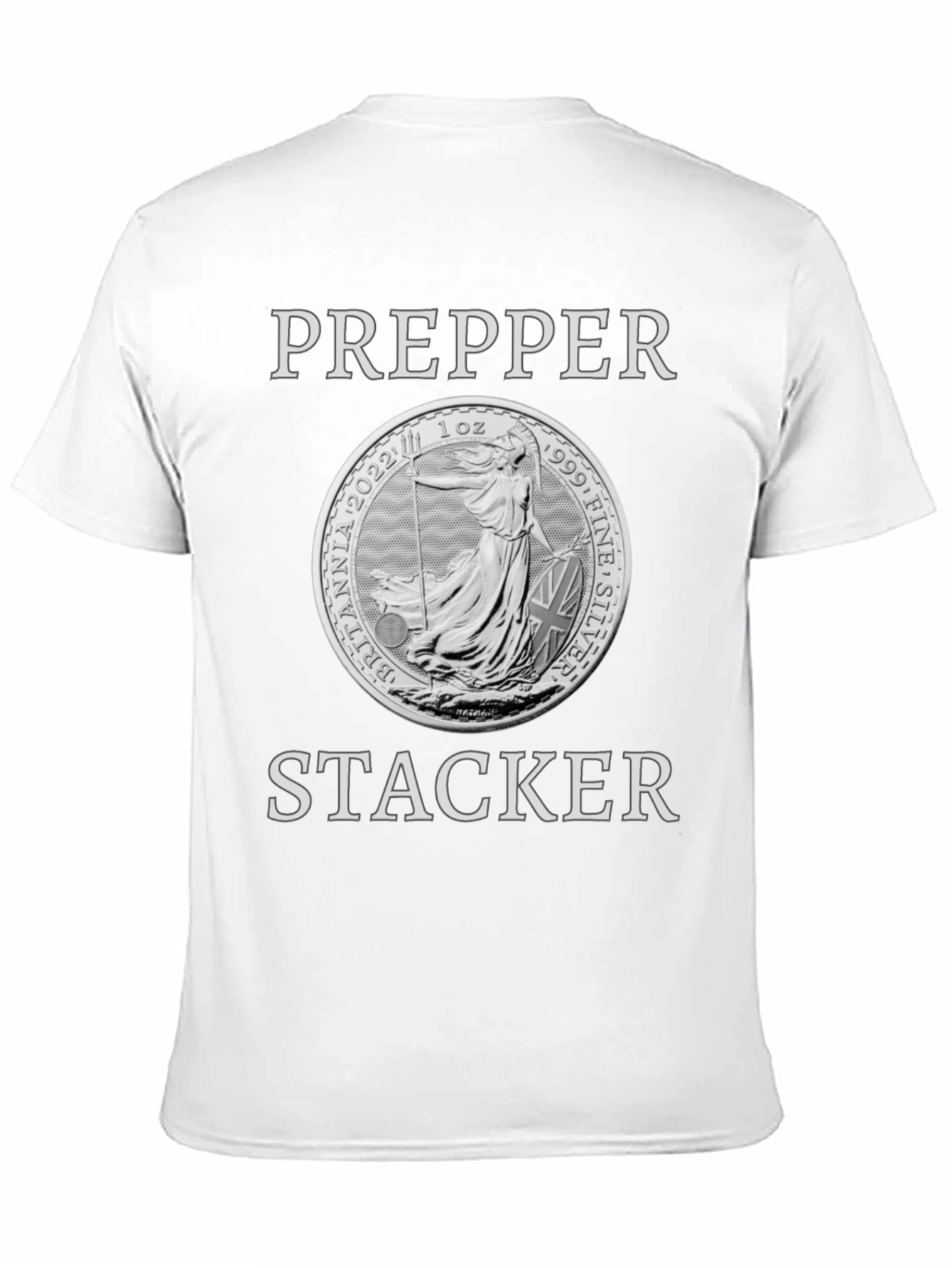 Prepper Stacker Britannia Coin T-Shirt
