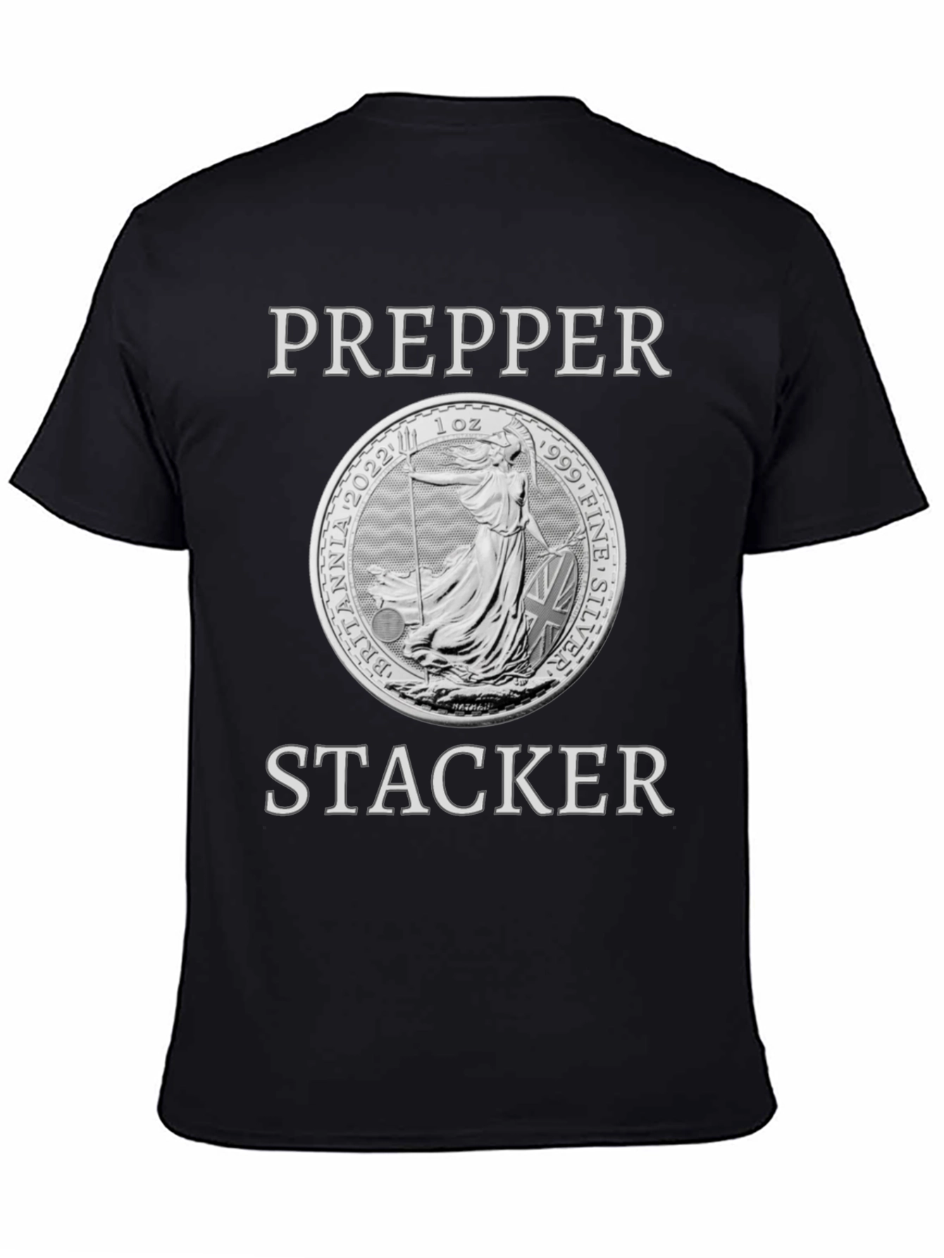 Prepper Stacker Britannia Coin T-Shirt