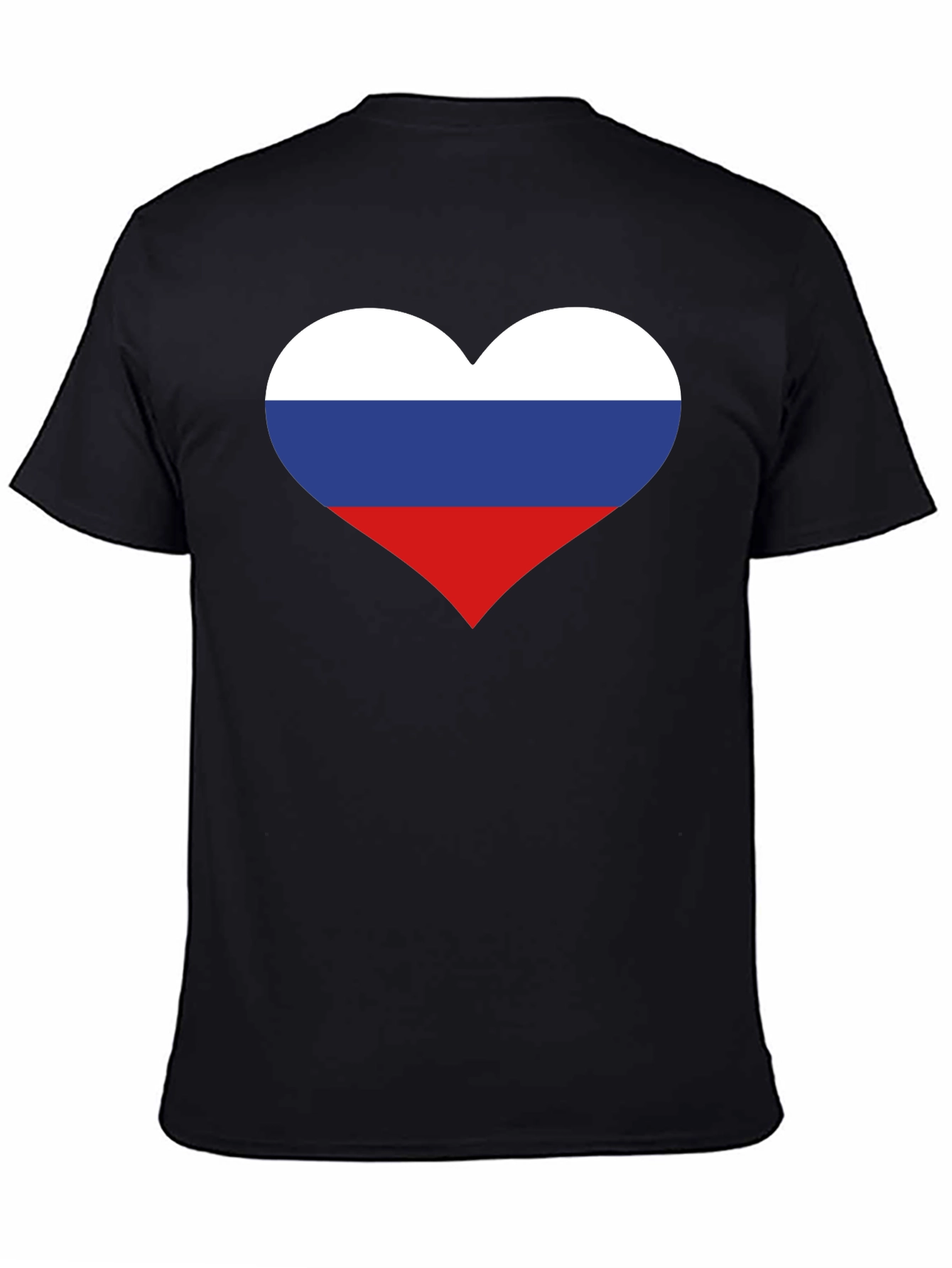 Russian Flag Heart Graphic Tee