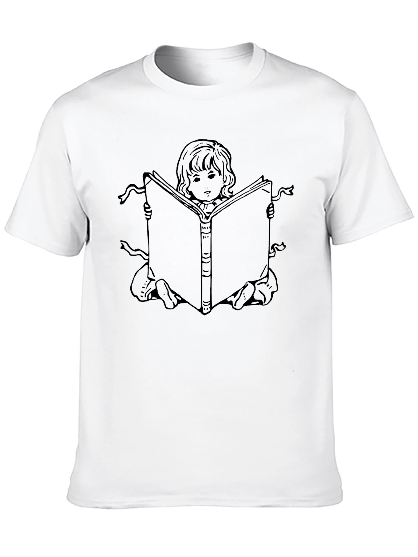 Girl Reading Book Graphic Tee - Unisex