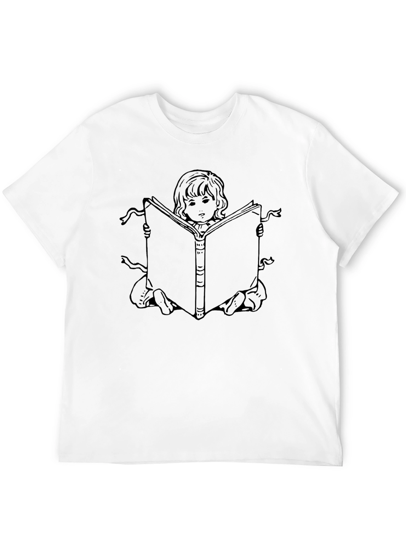 Girl Reading Book Graphic Tee - Unisex